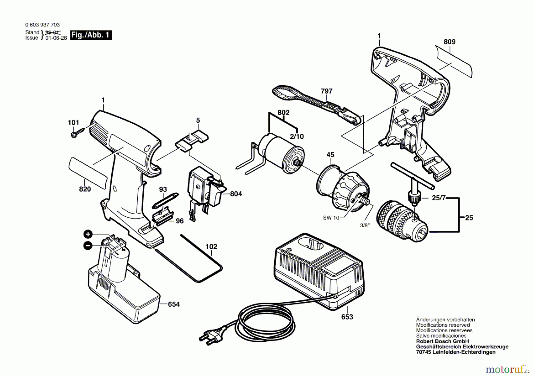  Bosch Akku Werkzeug Akku-Schrauber PSR 7,2 VE Seite 1