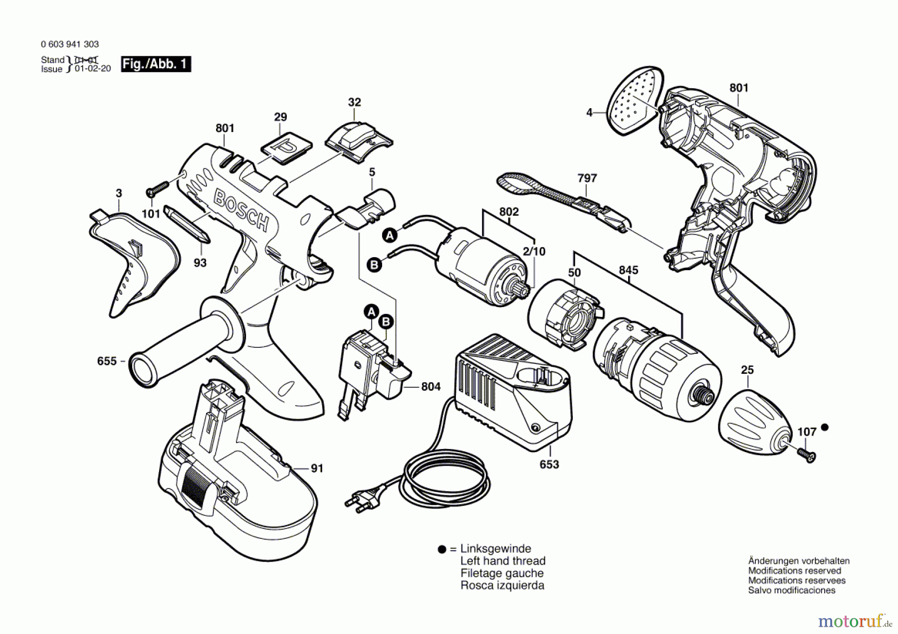  Bosch Akku Werkzeug Akku-Schlagbohrschrauber PSB 18 VE-2 Seite 1