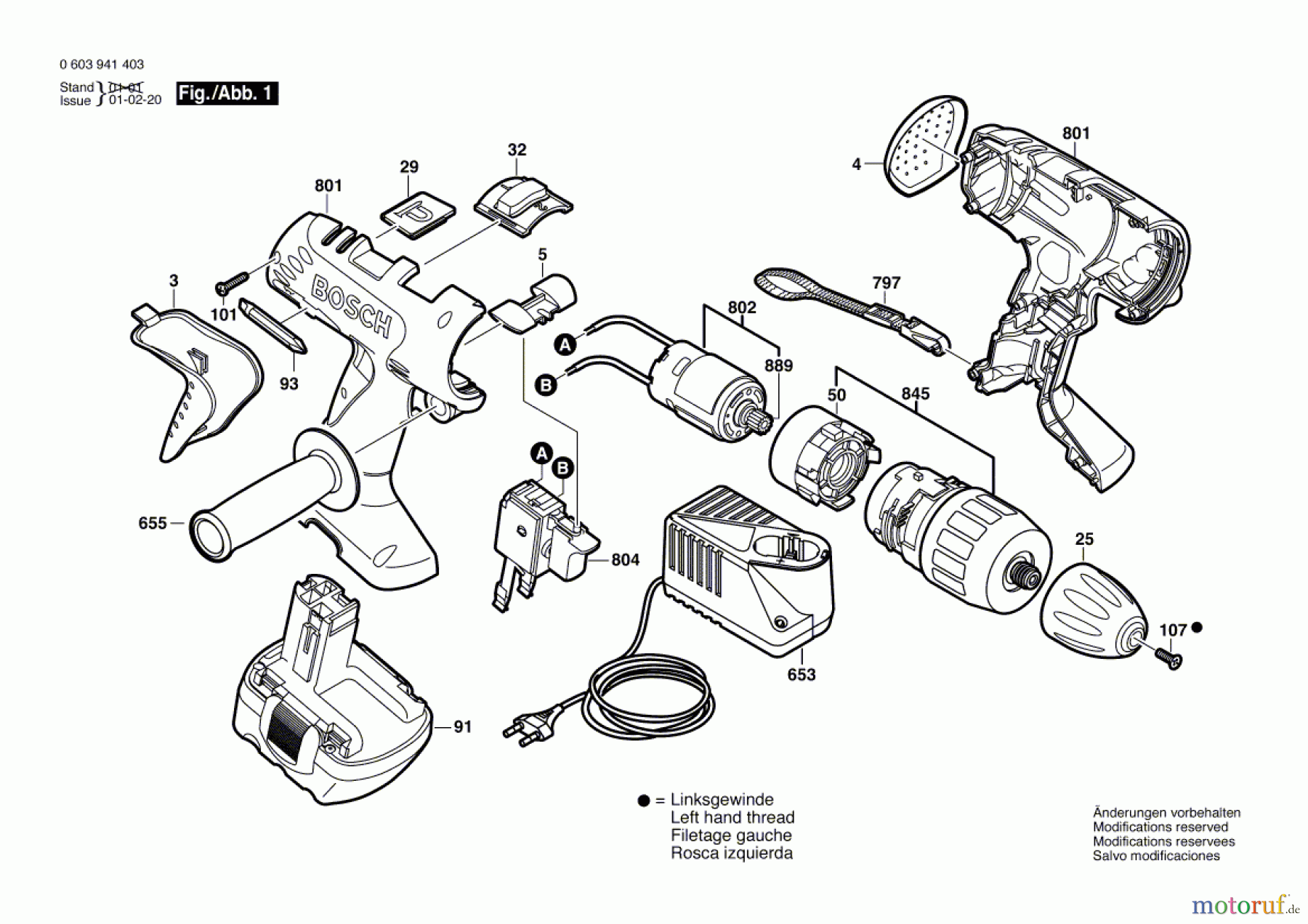  Bosch Akku Werkzeug Akku-Schlagbohrschrauber PSB 14,4 VE-2 Seite 1