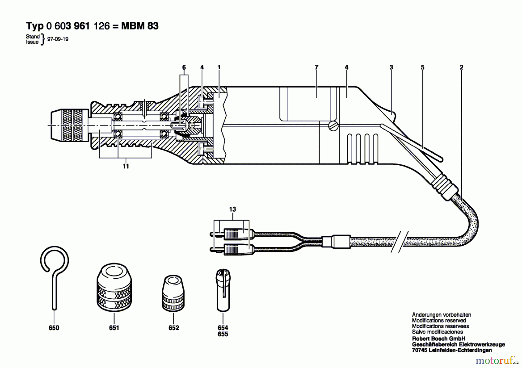  Bosch Werkzeug Micro-Bohrmaschine MBM 42 Seite 1