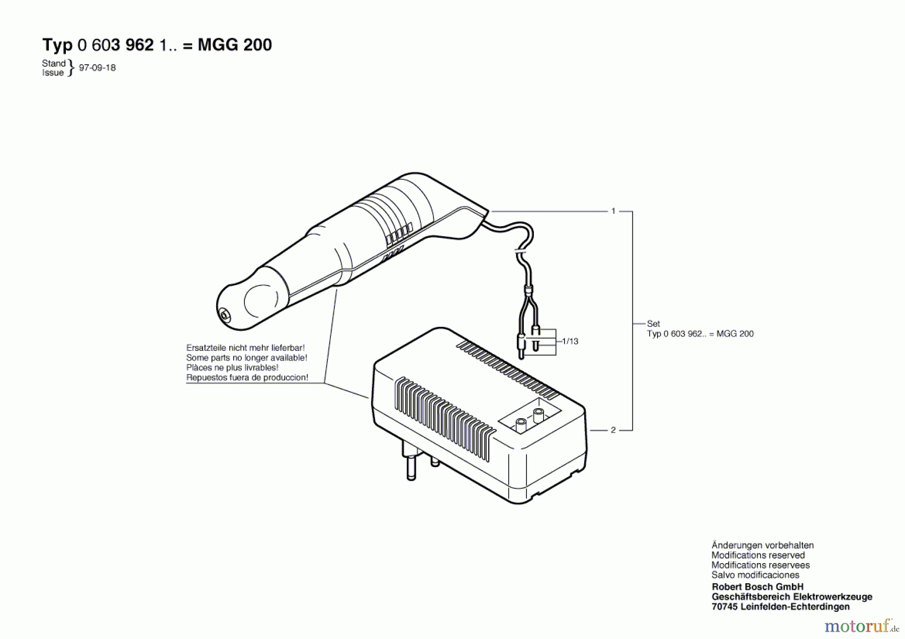  Bosch Werkzeug Micro-Graviergerät MGG 200 Seite 1