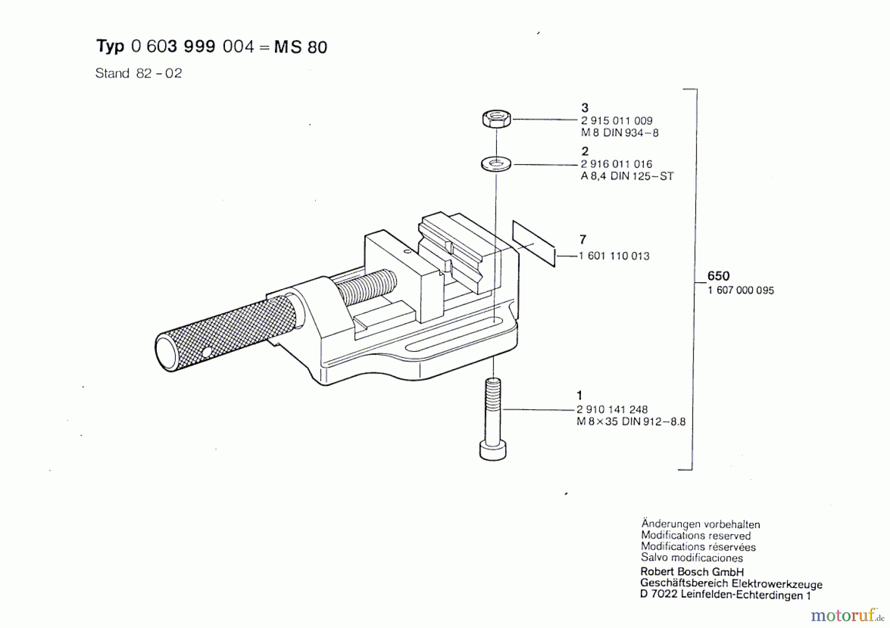  Bosch Werkzeug Maschinenschraubstock SG 2 Seite 1