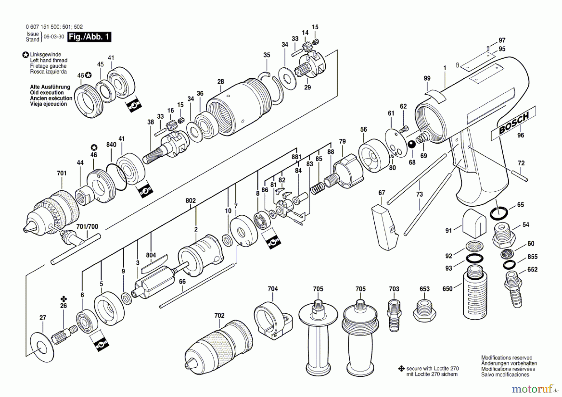  Bosch Werkzeug Bohrmaschine 370 WATT-SERIE Seite 1