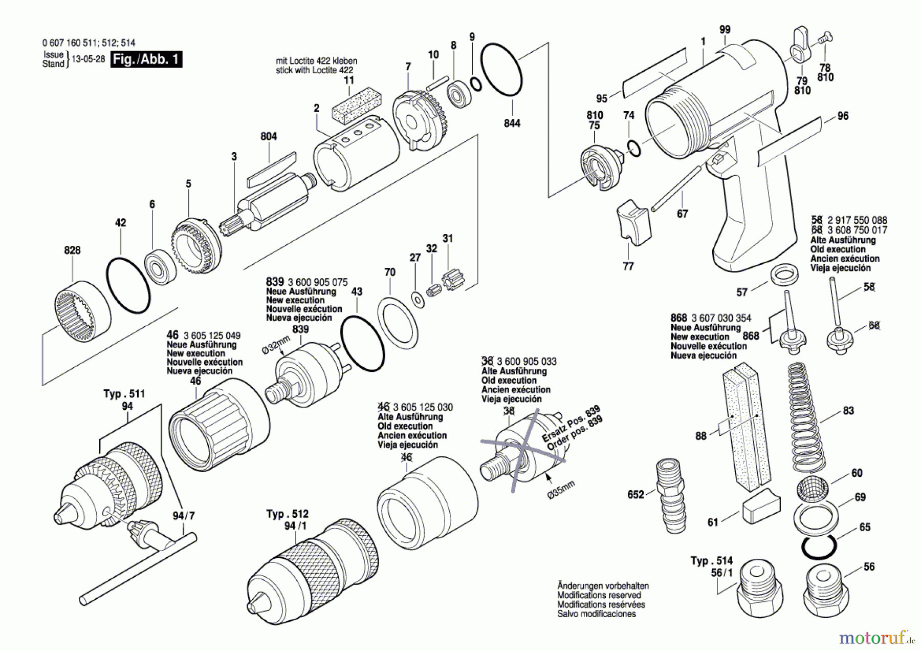  Bosch Werkzeug Pw-Bohrmaschine-Ind 320 WATT-SERIE Seite 1