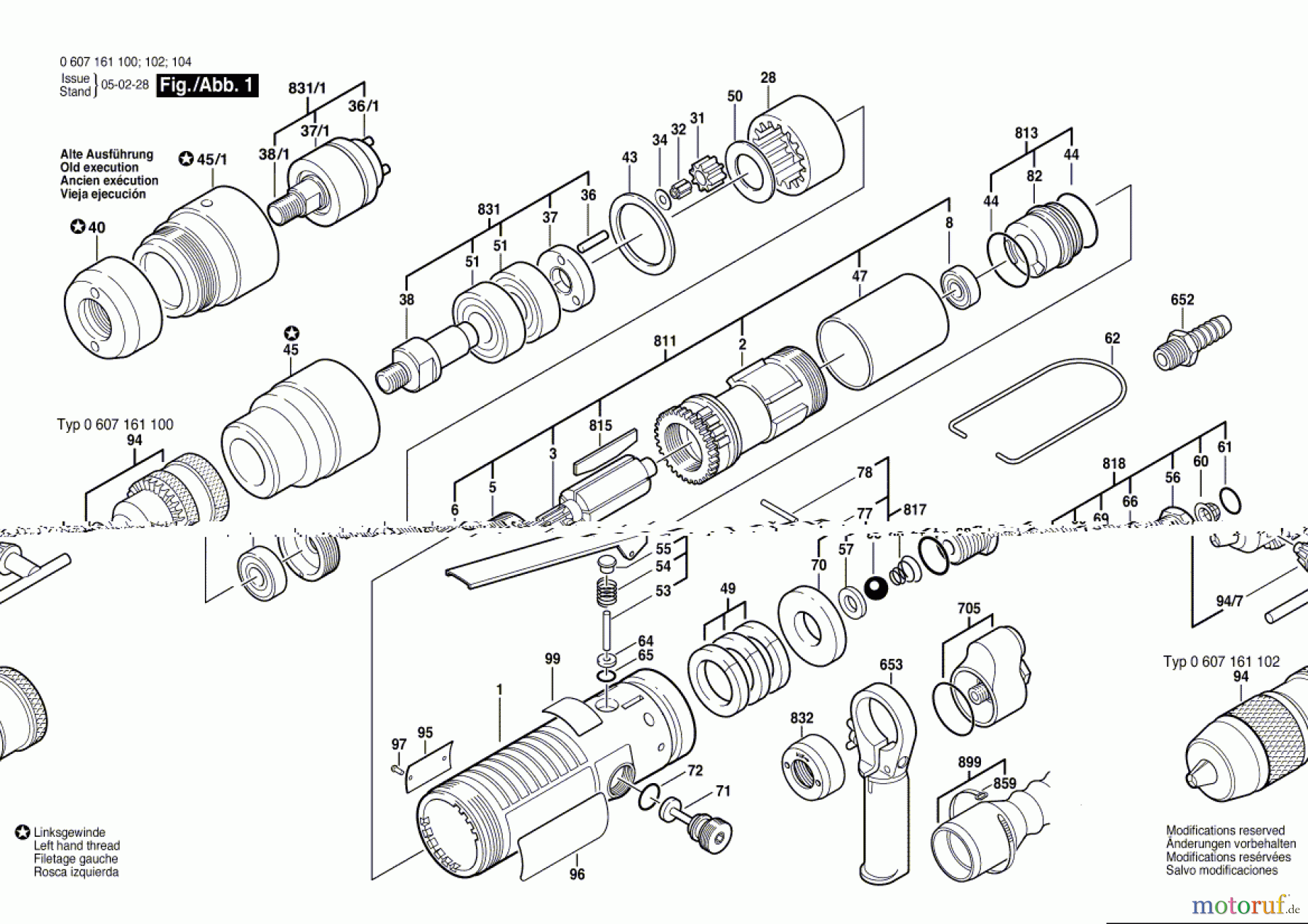  Bosch Werkzeug Pw-Bohrmaschine-Ind 400 WATT-SERIE Seite 1