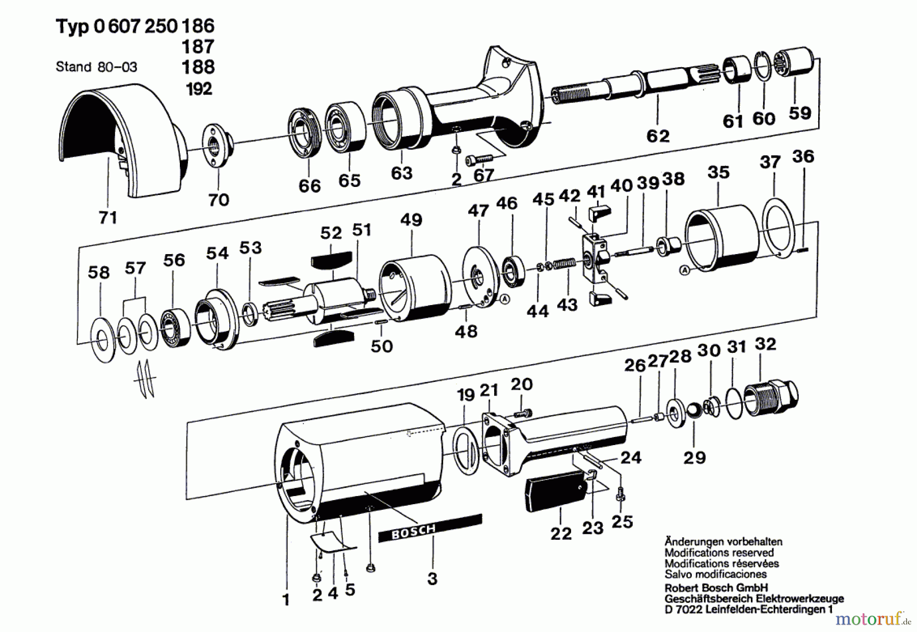  Bosch Werkzeug Hf-Geradschleifer GERADSCHLEIFER 50 WATT-SERIE Seite 1