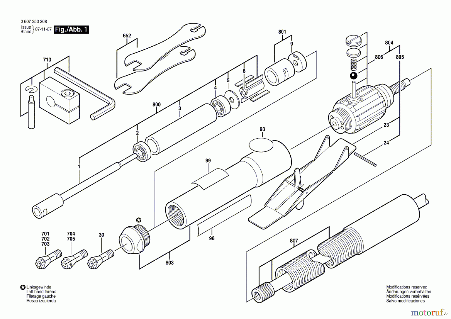  Bosch Werkzeug Pw-Geradschleifer 50 WATT-SERIE Seite 1