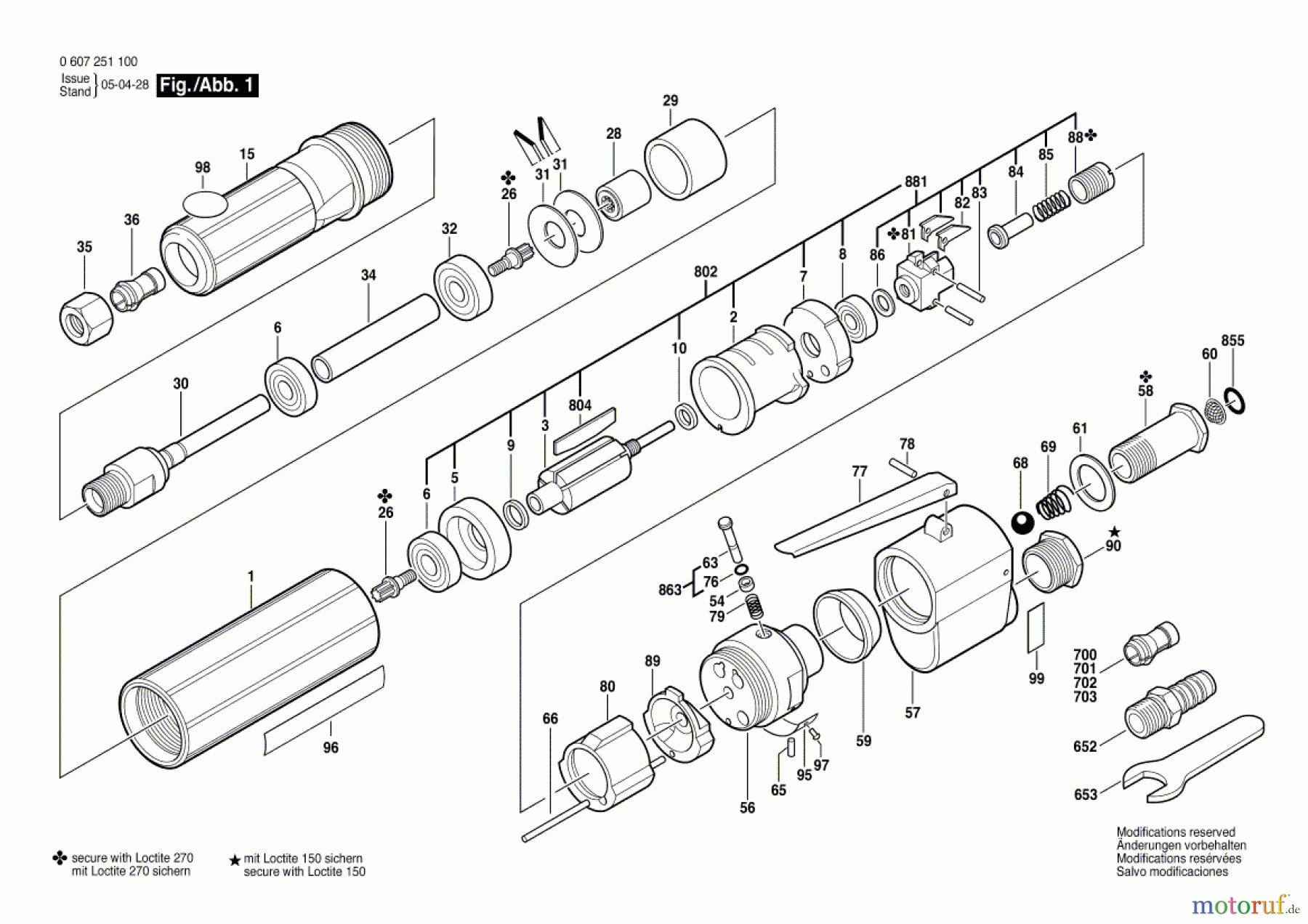  Bosch Werkzeug Hf-Geradschleifer GERADSCHLEIFER 370 WATT-SERIE Seite 1