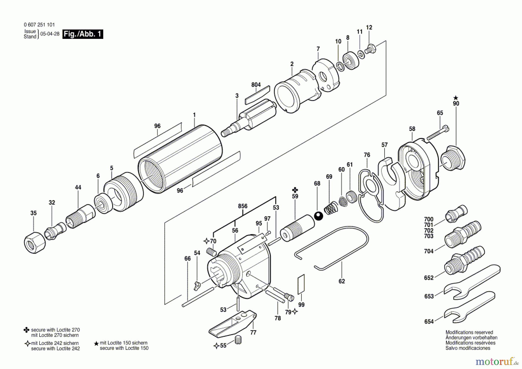  Bosch Werkzeug Hf-Geradschleifer GERADSCHLEIFER 370 WATT-SERIE Seite 1