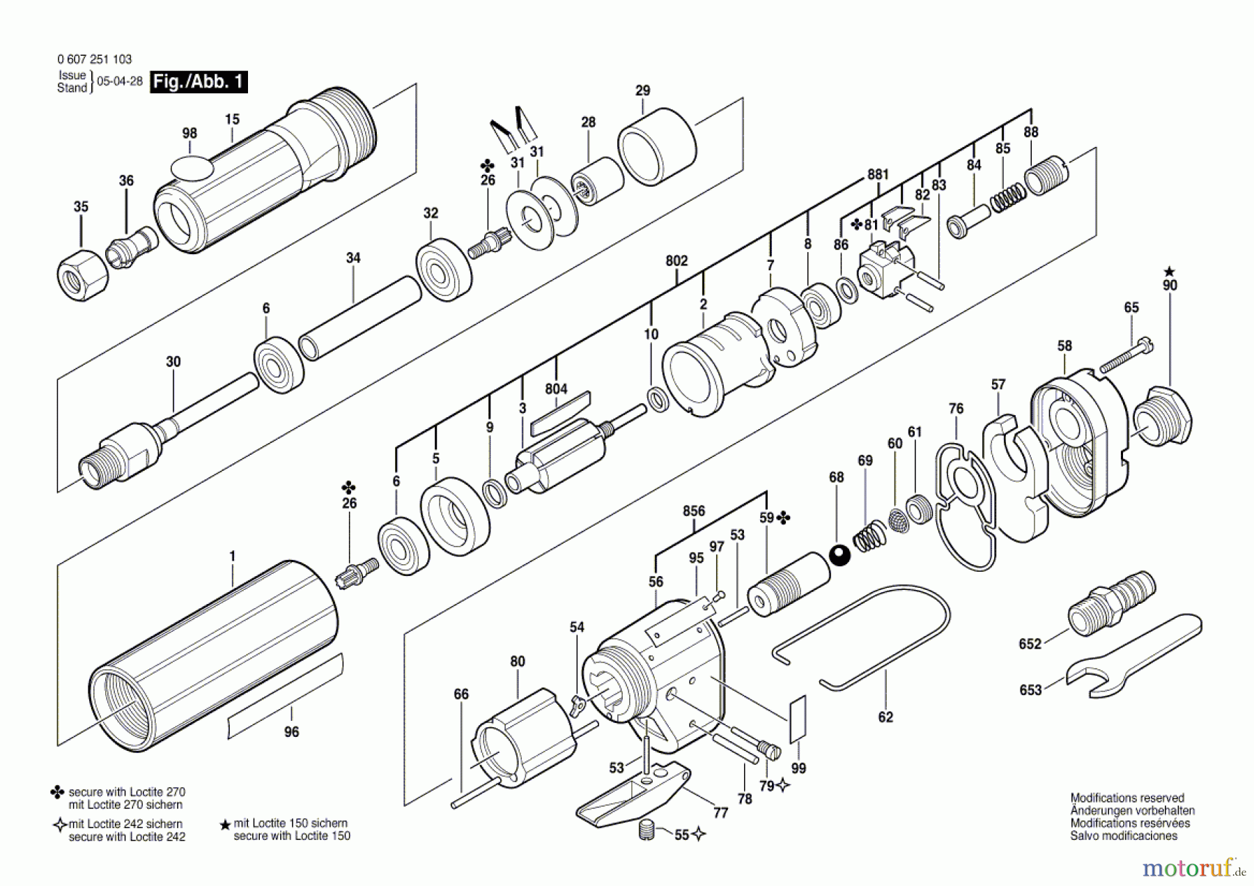  Bosch Werkzeug Pw-Geradschleifer 370 WATT-SERIE Seite 1