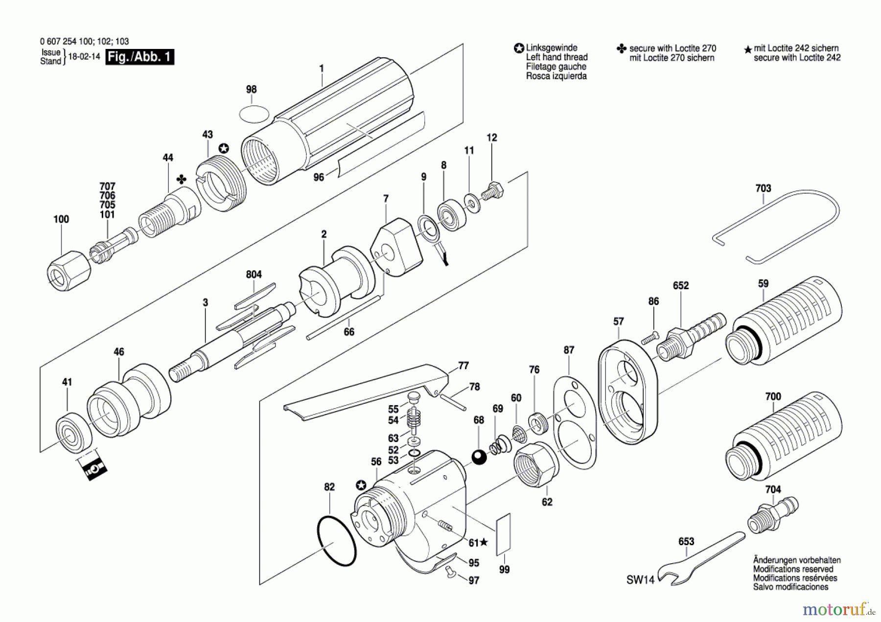  Bosch Werkzeug Hf-Geradschleifer GERADSCHLEIFER 120 WATT-SERIE Seite 1