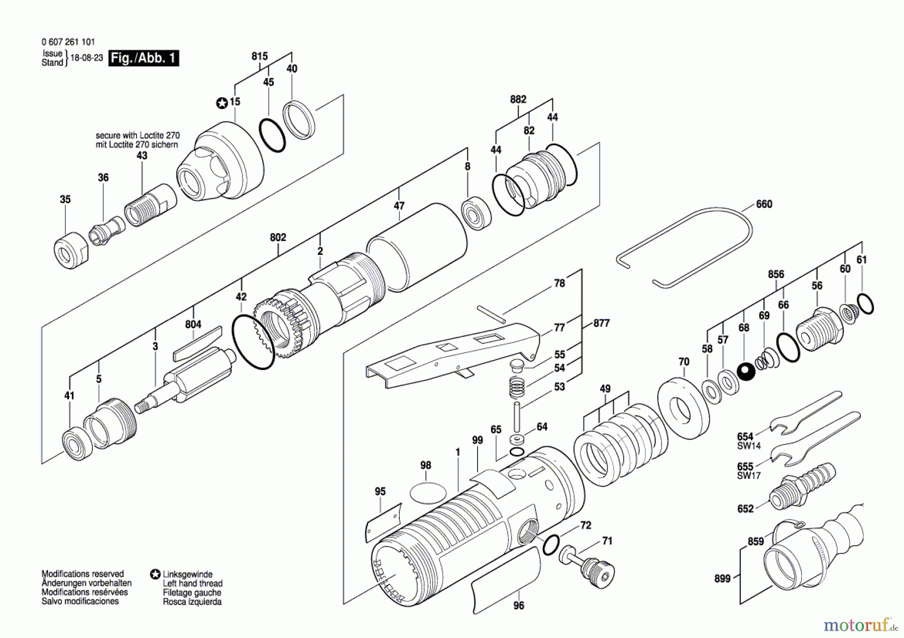  Bosch Werkzeug Pw-Geradschleifer 400 WATT-SERIE Seite 1