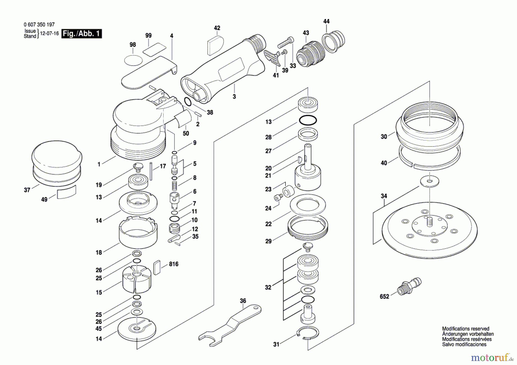  Bosch Werkzeug Exzenterschleifer 170 WATT-SERIE Seite 1
