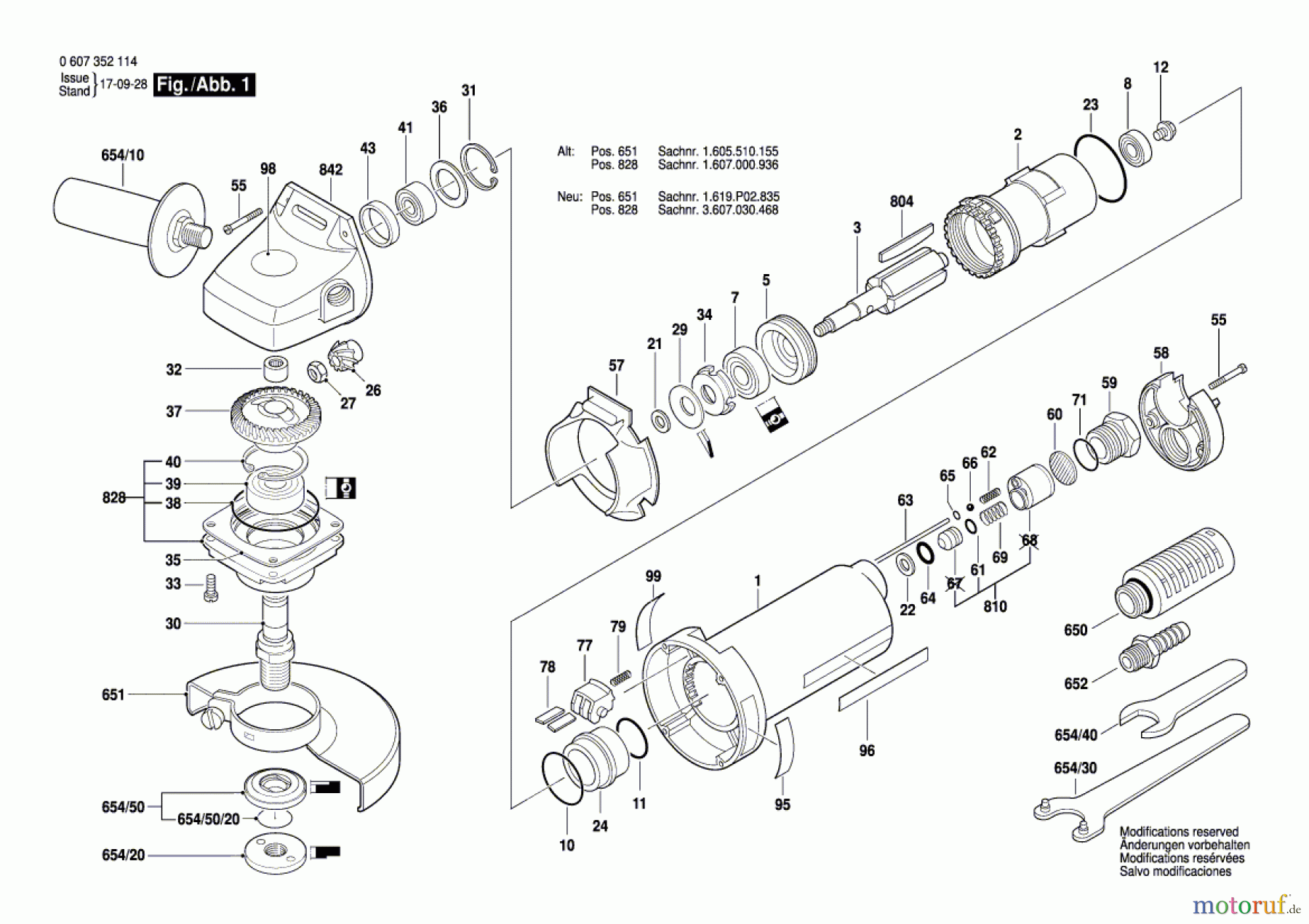  Bosch Werkzeug Winkelschleifer 550 WATT-SERIE Seite 1