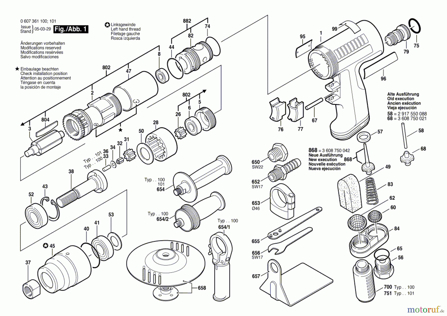  Bosch Werkzeug Pw-Vertikalschleifer 400 WATT-SERIE Seite 1
