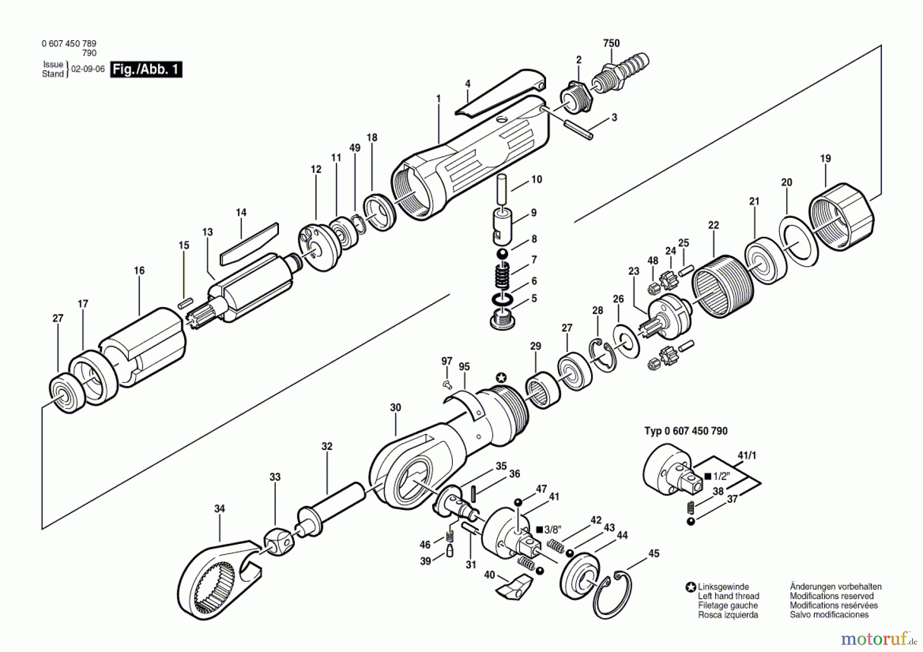  Bosch Werkzeug Pw-Ratschenschrauber ---- Seite 1