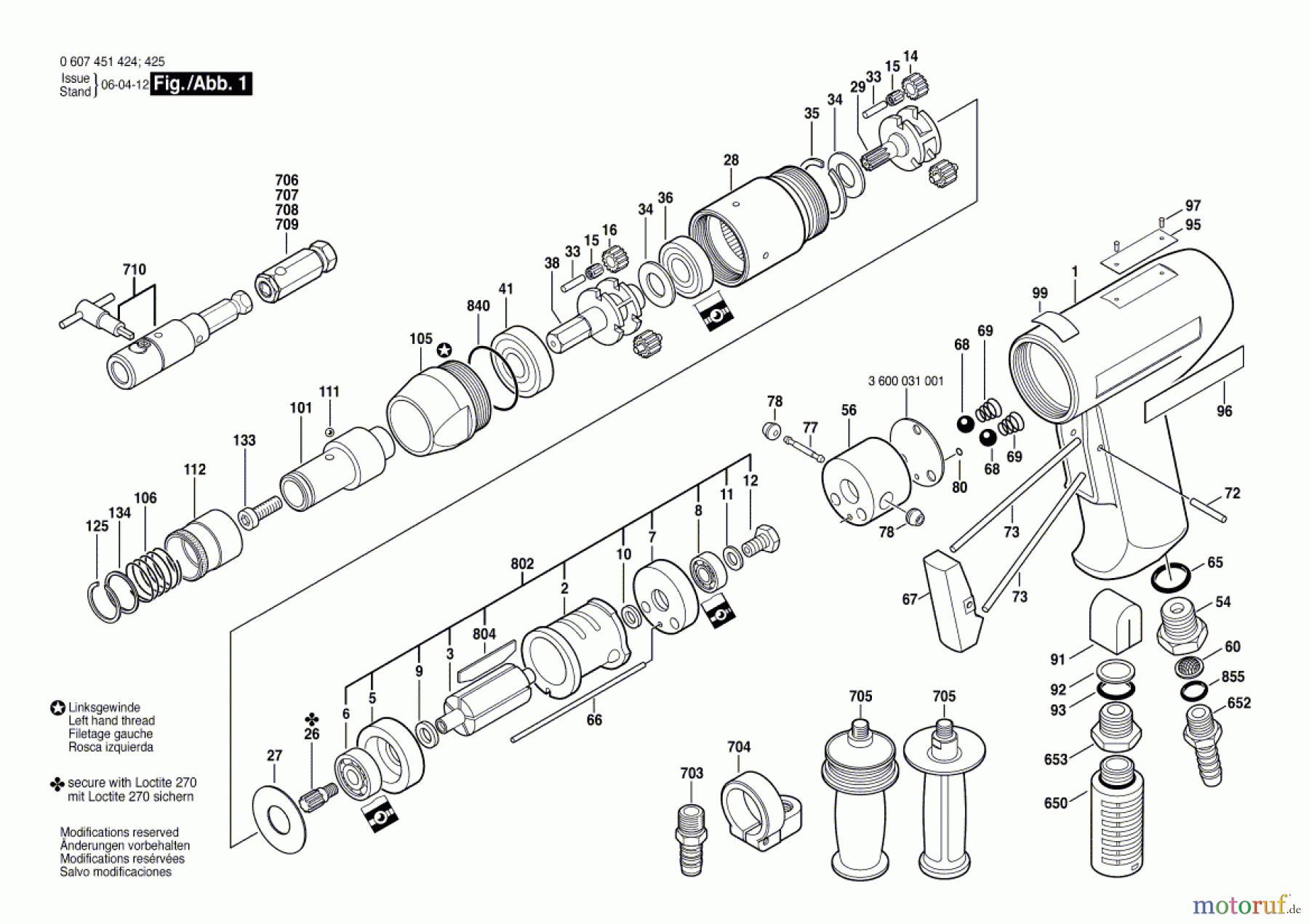  Bosch Werkzeug Gewindeschneider 370 WATT-SERIE Seite 1