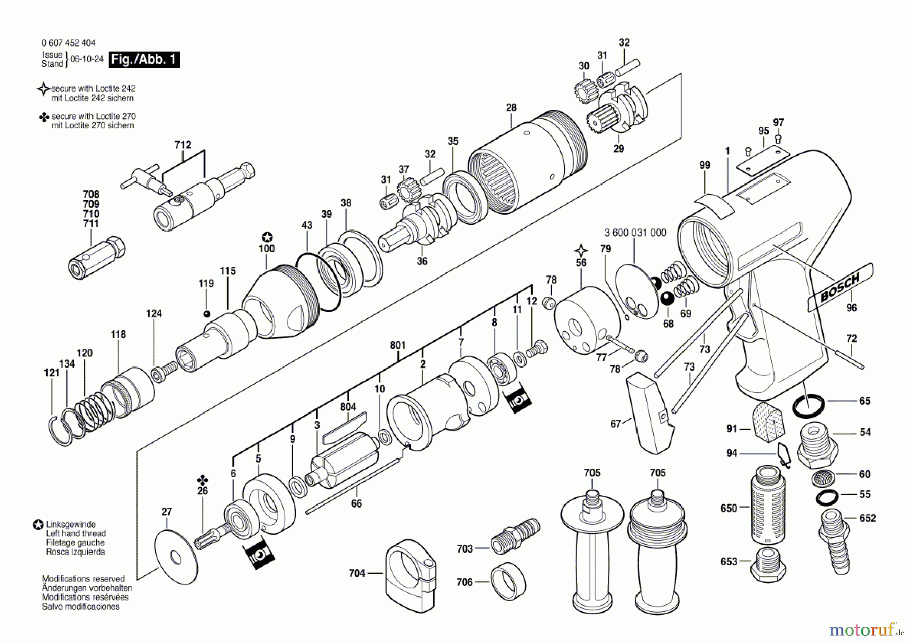  Bosch Werkzeug Gewindeschneider 550 WATT-SERIE Seite 1