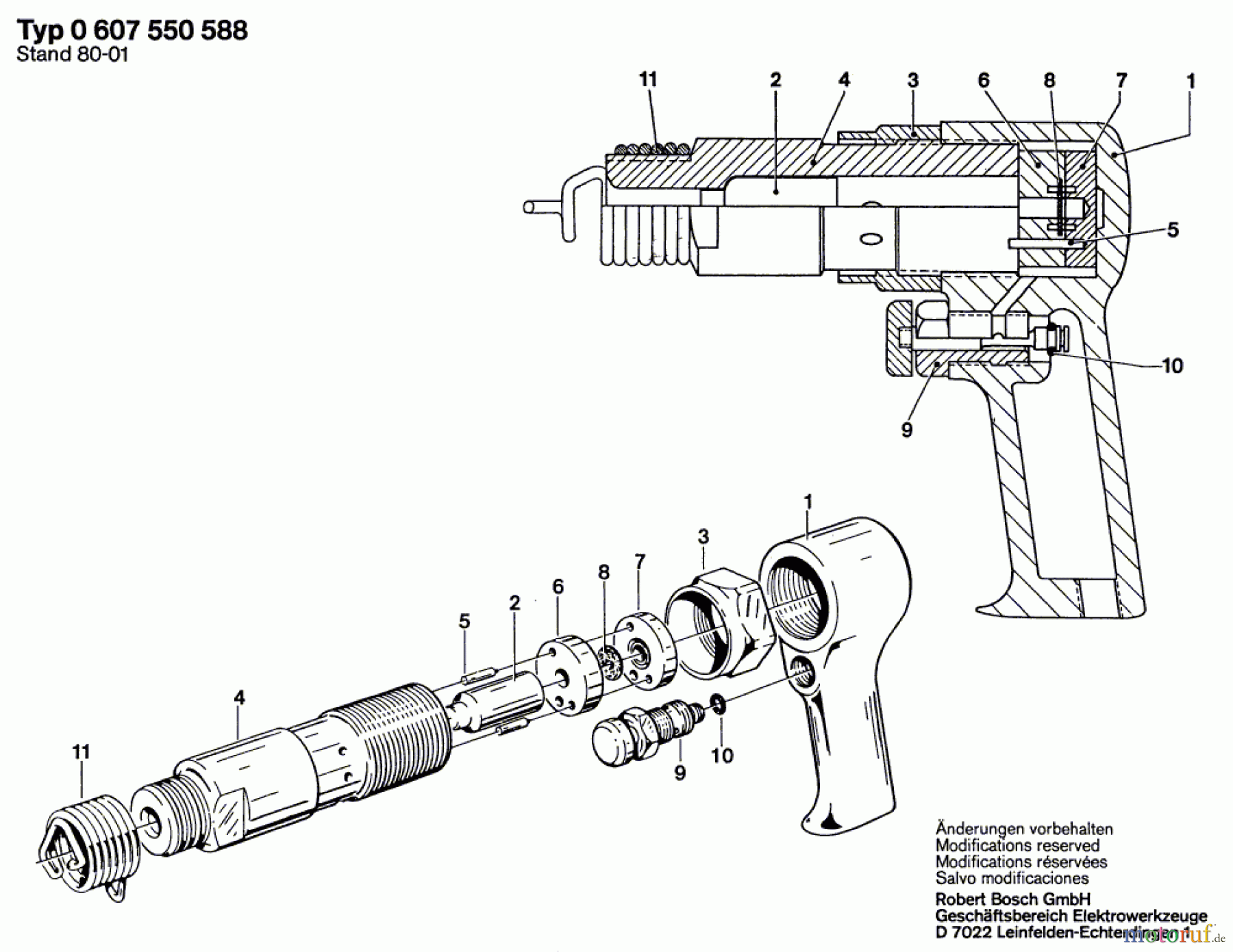  Bosch Werkzeug Meisselhammer ---- Seite 1