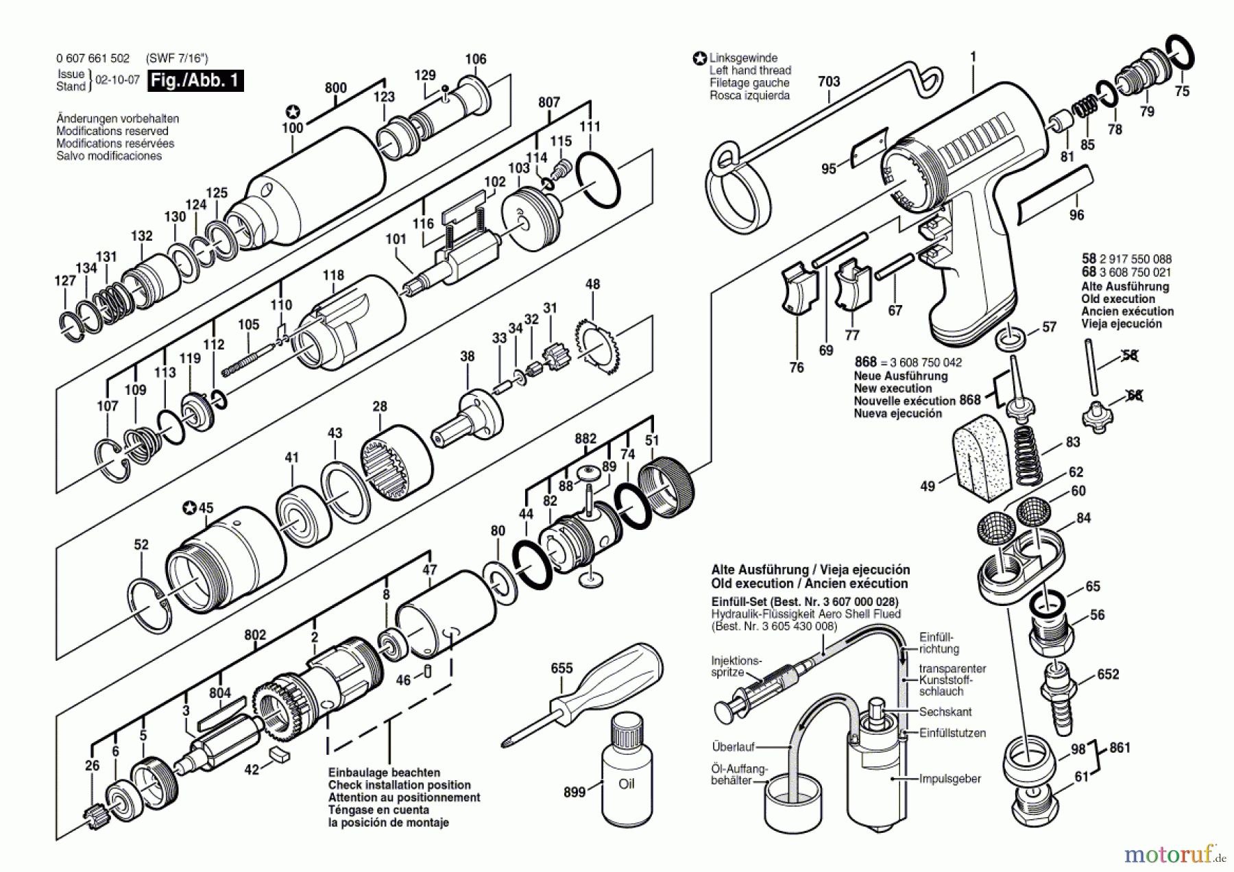  Bosch Werkzeug Impulsschrauber 400 WATT-SERIE Seite 1