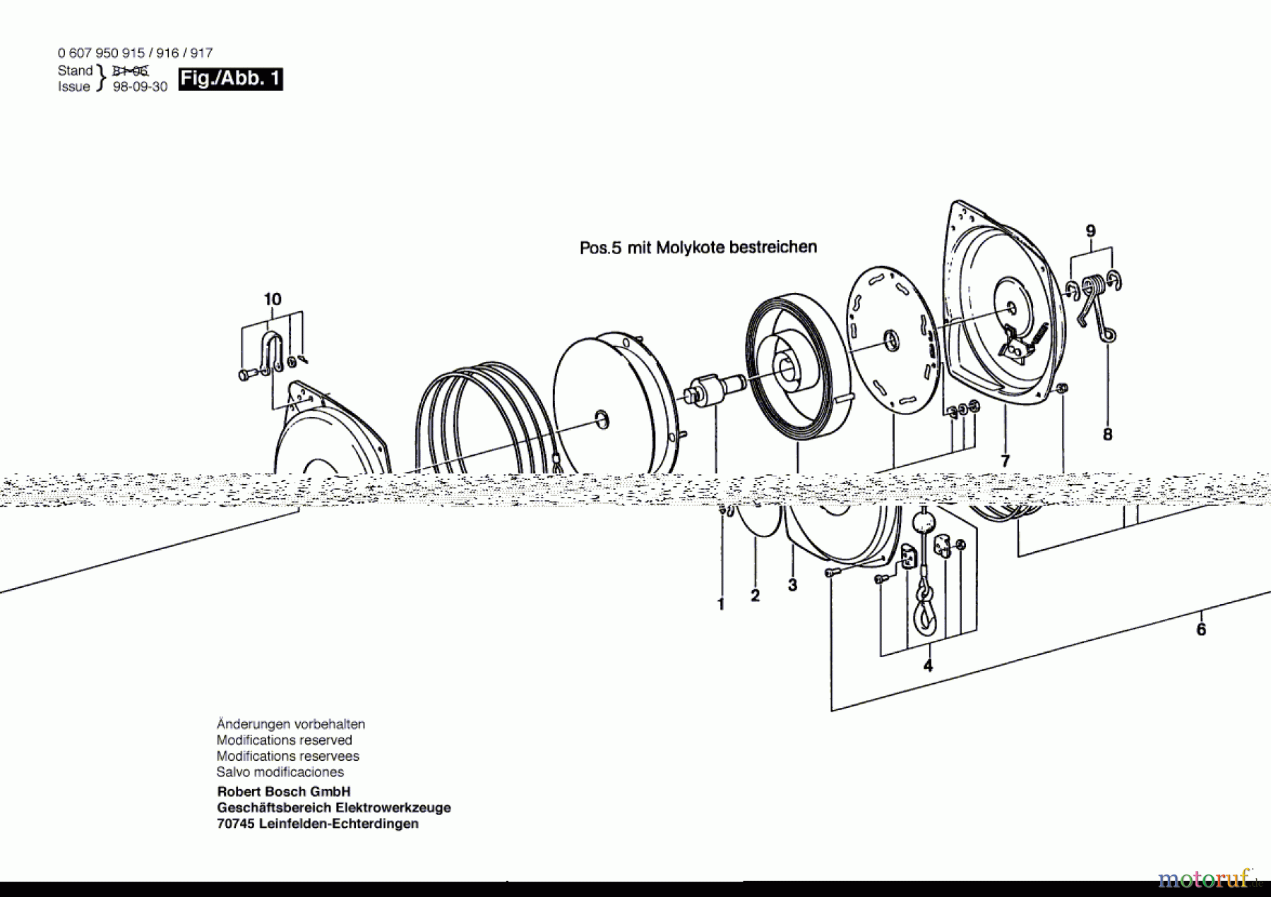  Bosch Werkzeug Federzug ---- Seite 1