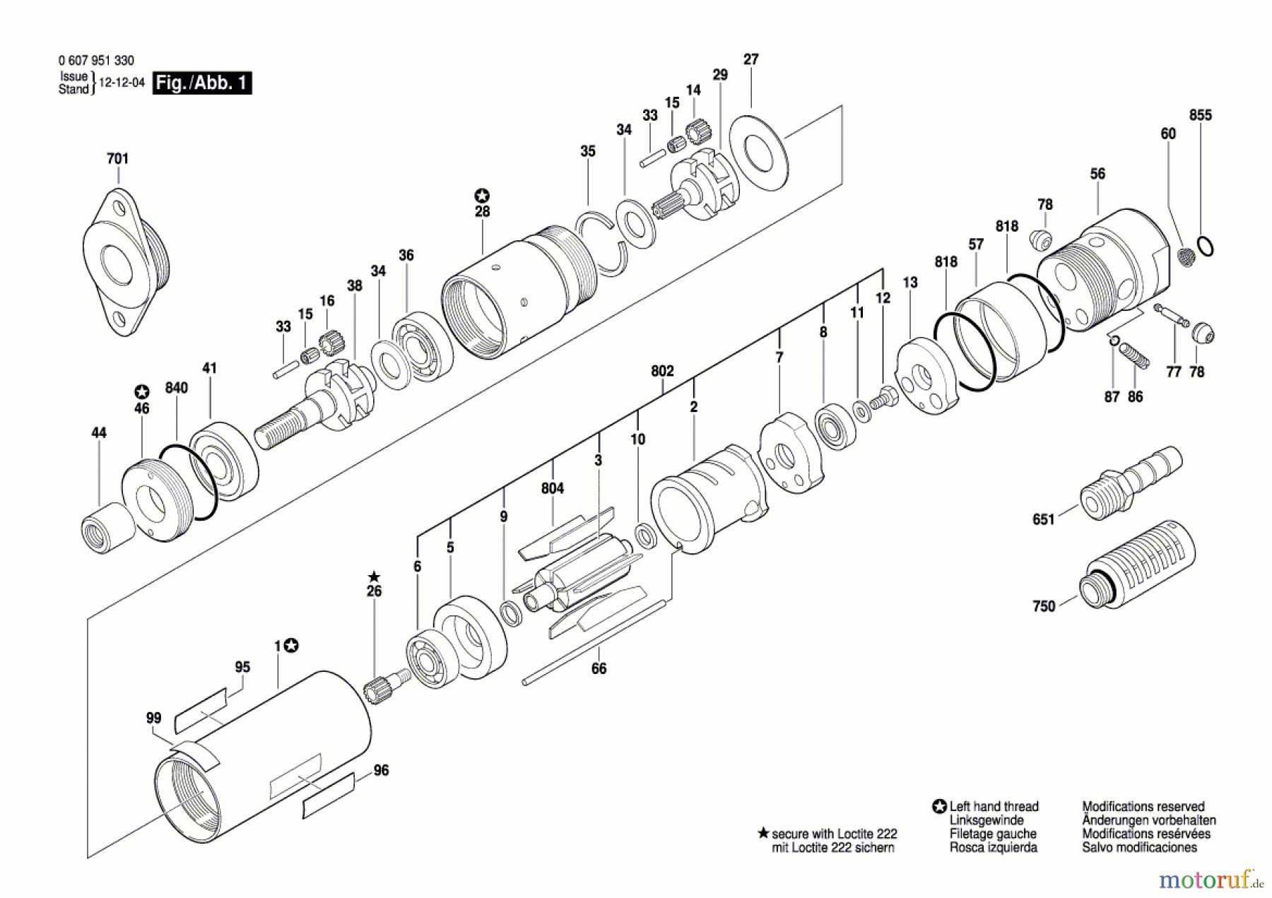  Bosch Werkzeug Einbaumotor 370 WATT-SERIE Seite 1