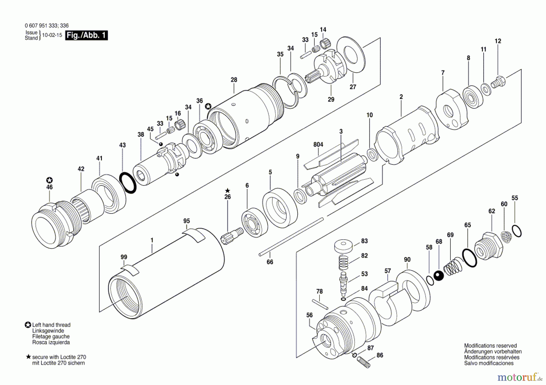  Bosch Werkzeug Einbaumotor 370 WATT-SERIE Seite 1