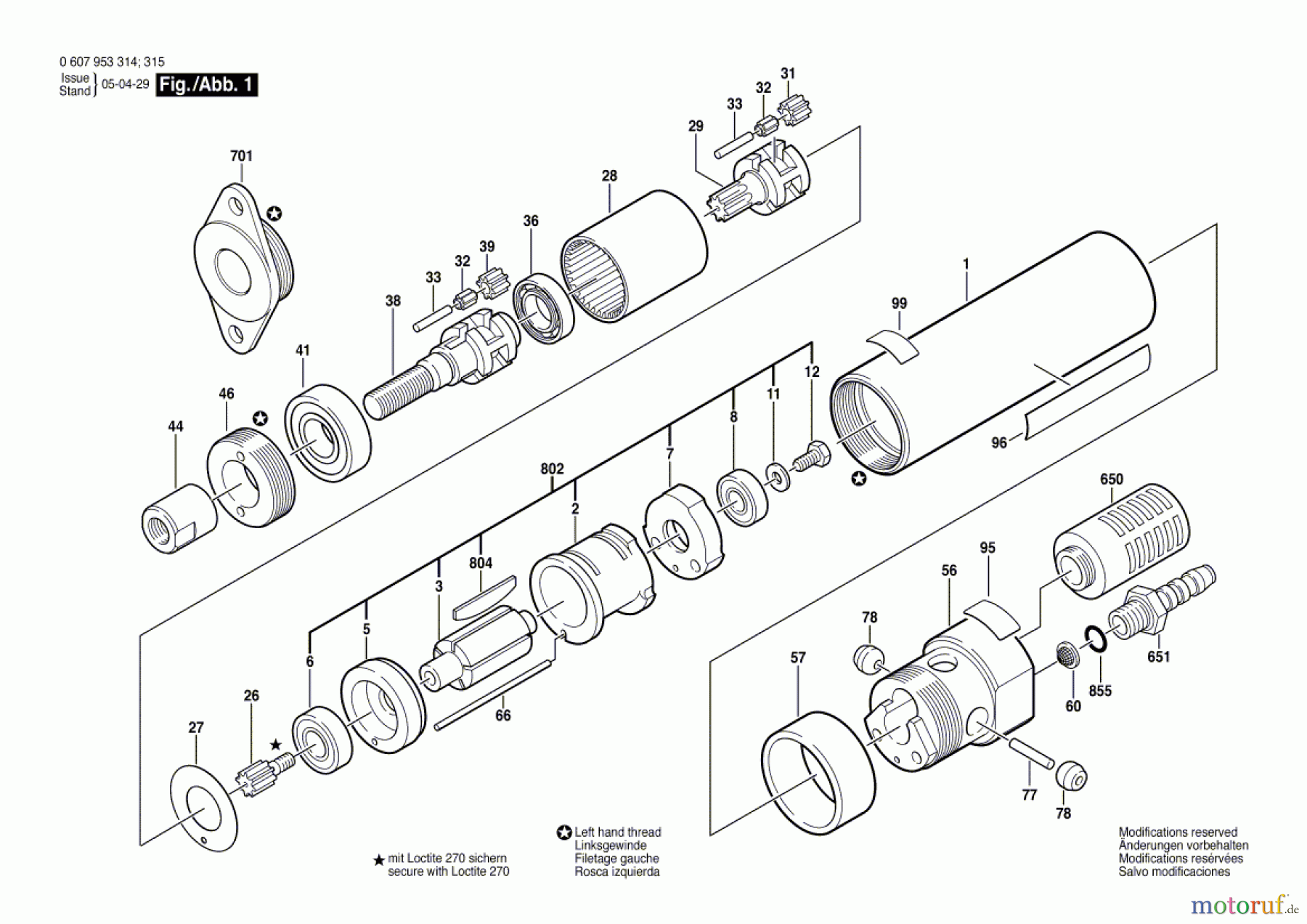  Bosch Werkzeug Einbaumotor 180 WATT-SERIE Seite 1