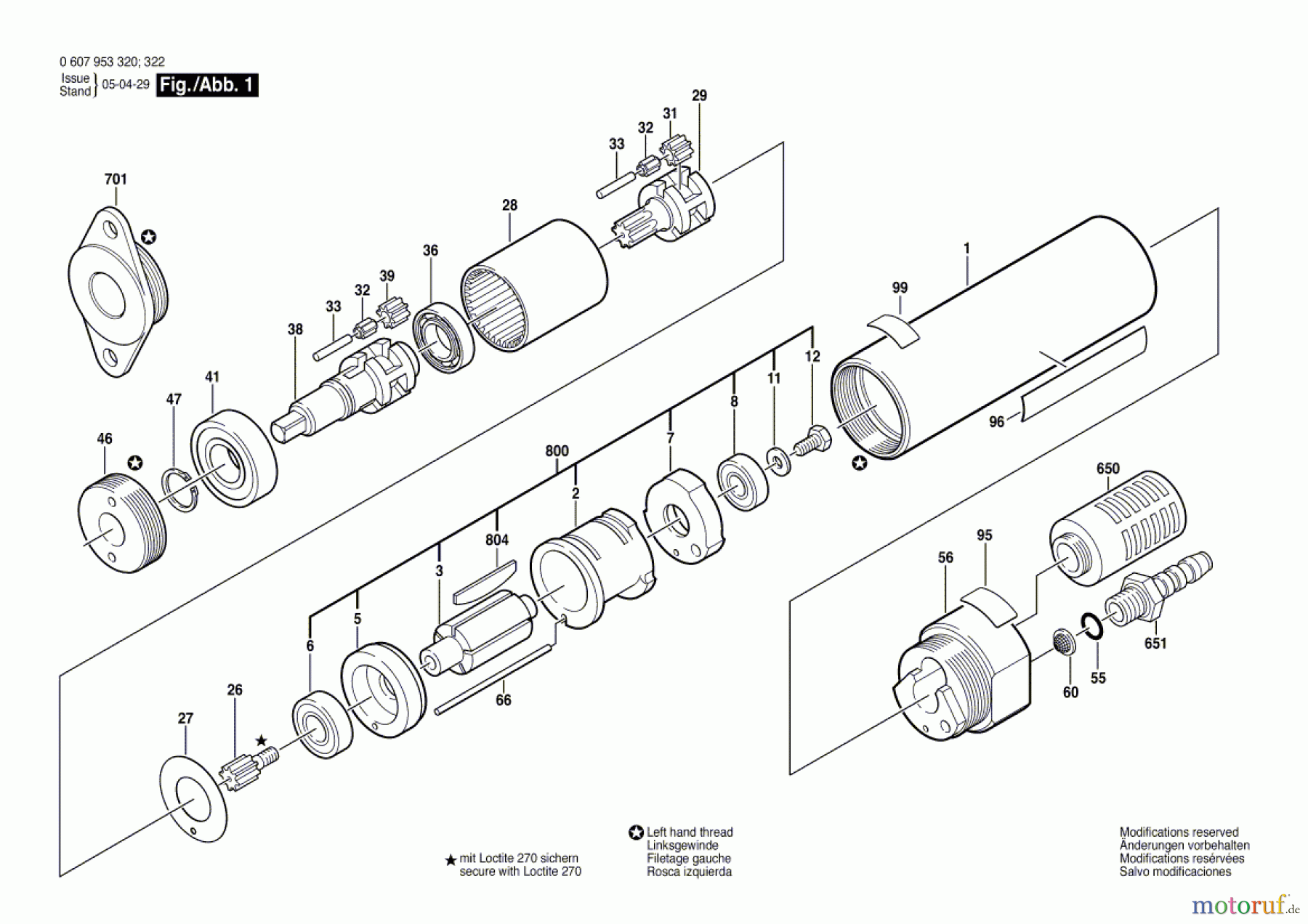  Bosch Werkzeug Einbaumotor 180 WATT-SERIE Seite 1