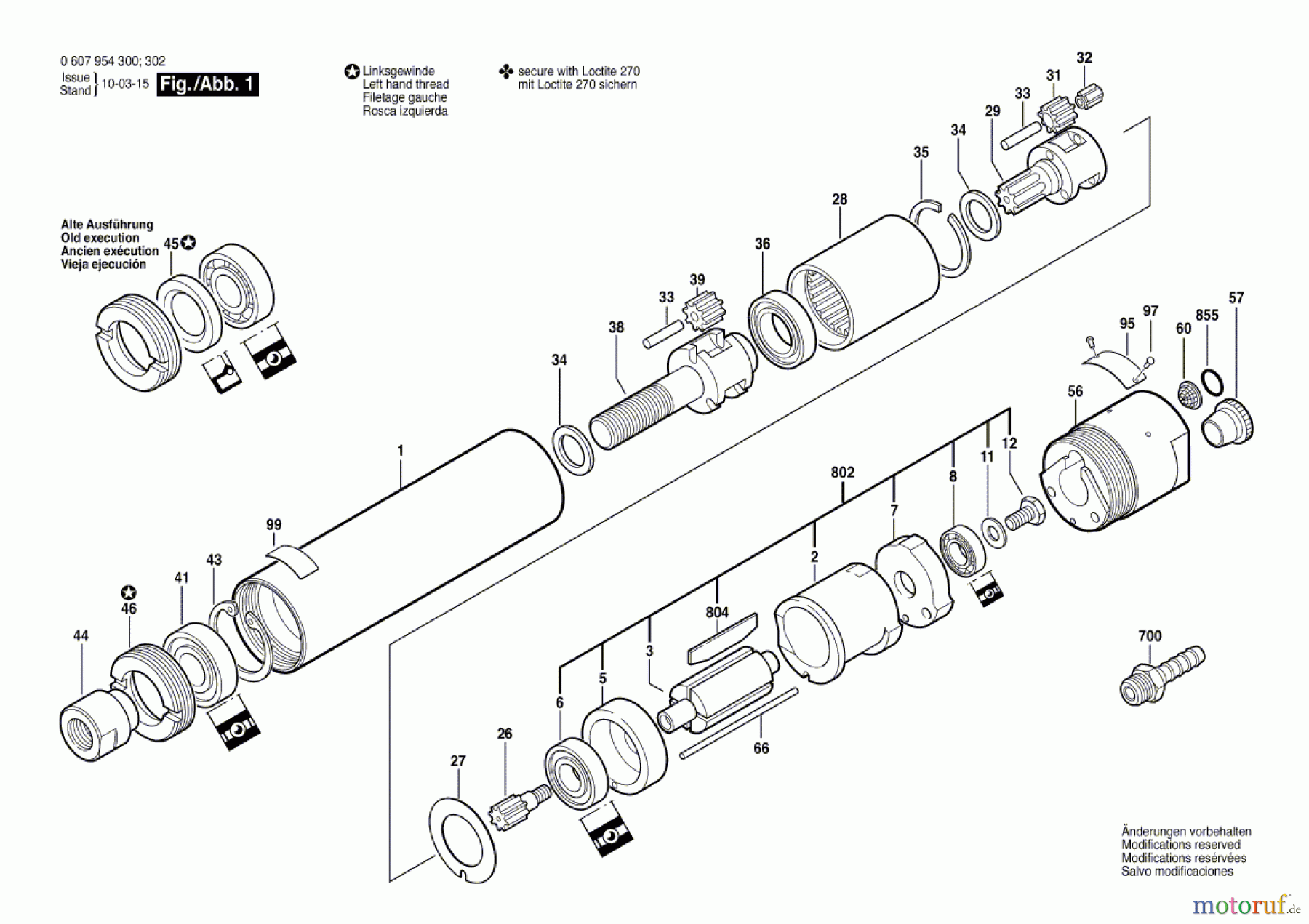 Bosch Werkzeug Einbaumotor 120 WATT-SERIE Seite 1