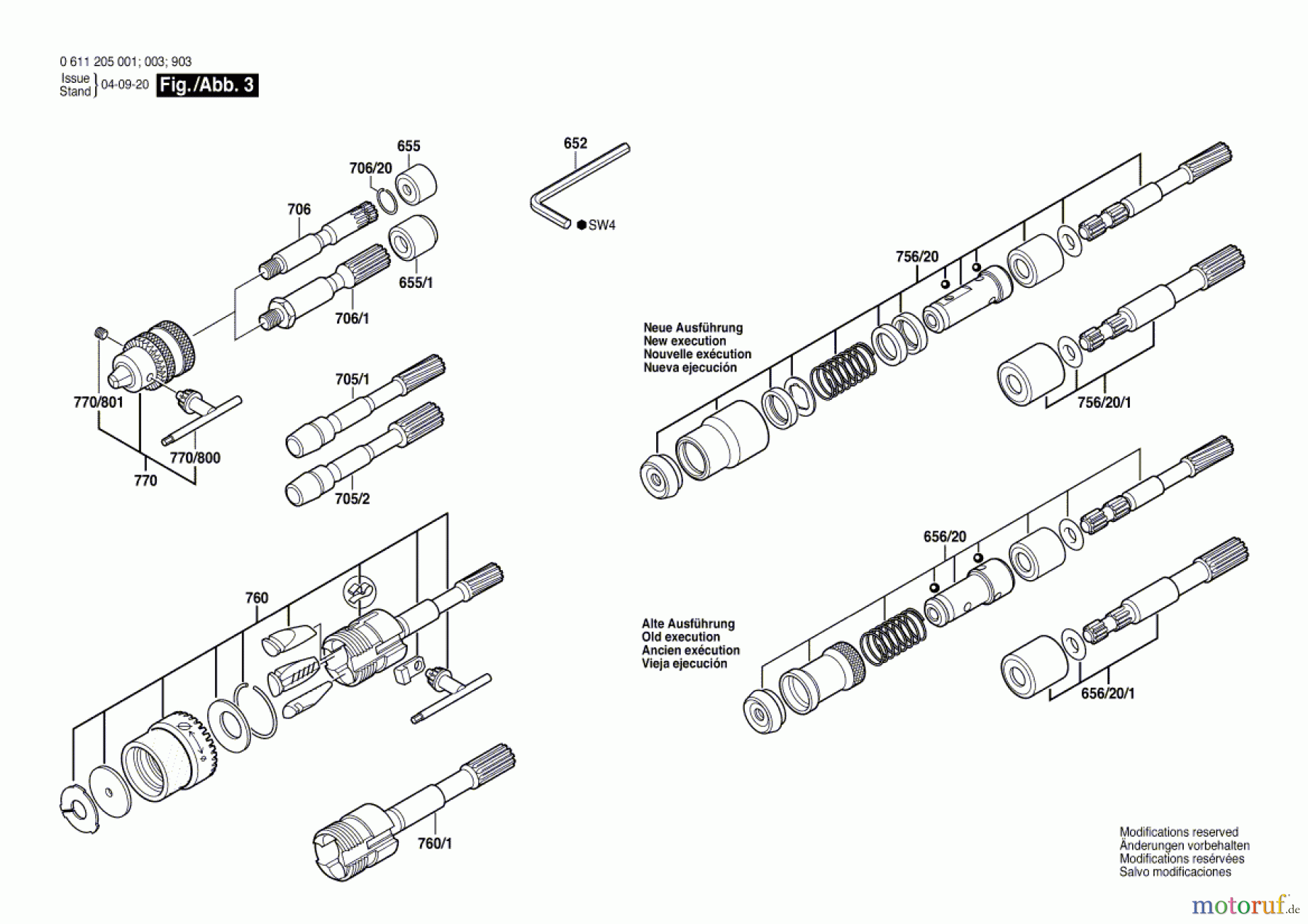  Bosch Werkzeug Bohrhammer UBH 4/26 Seite 3