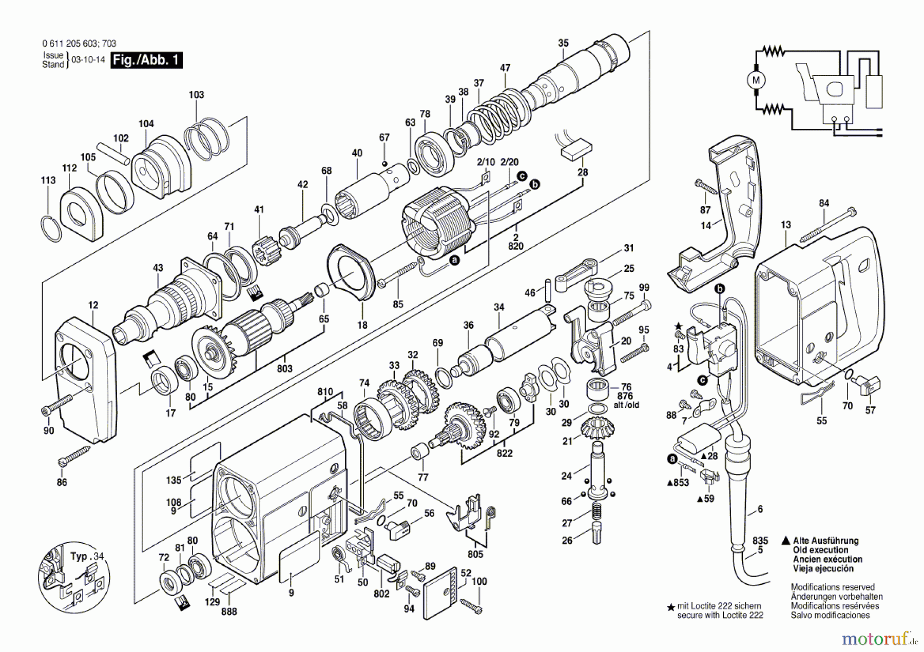  Bosch Werkzeug Bohrhammer UBH 4/26 DSE Seite 1
