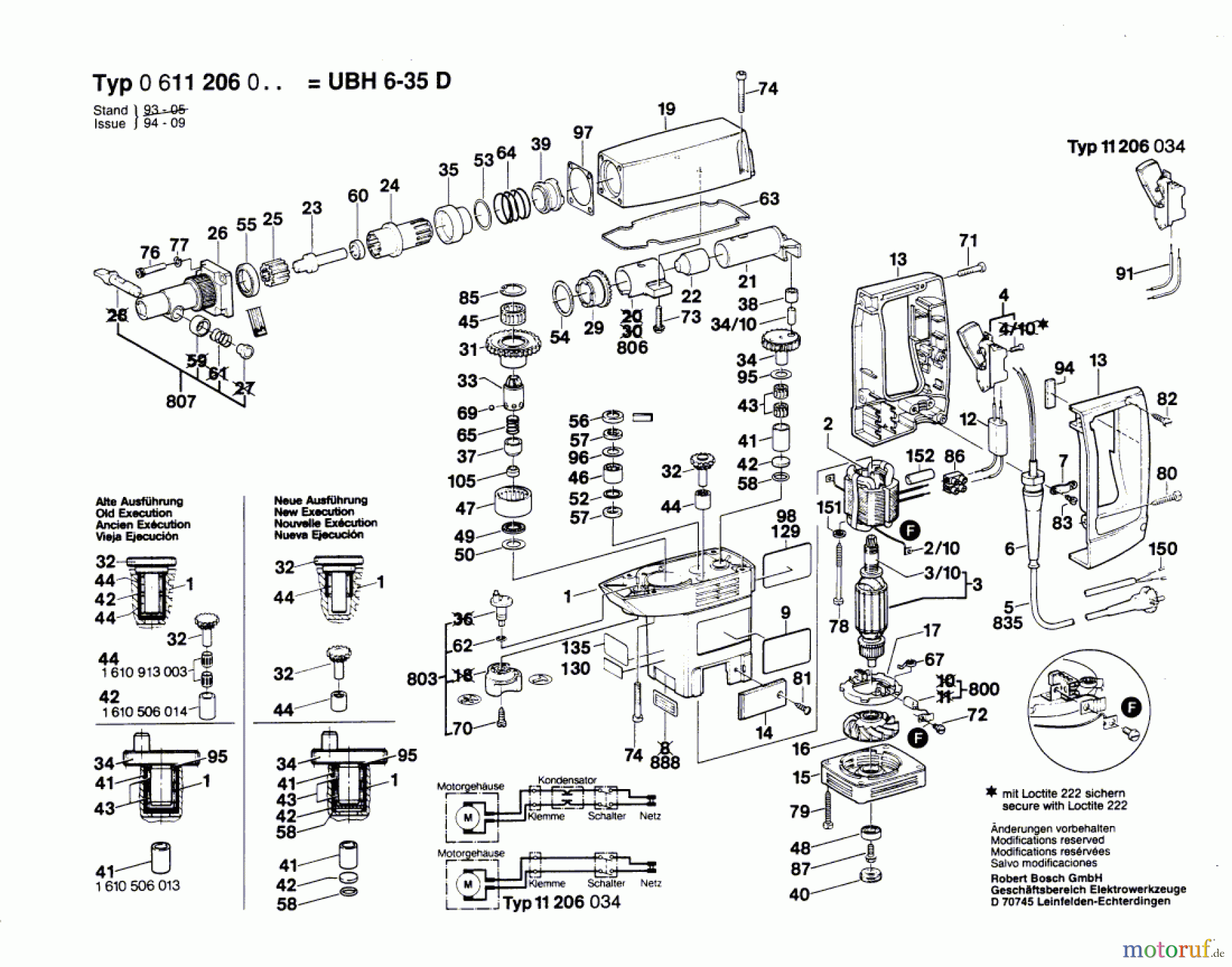  Bosch Werkzeug Bohrhammer UBH 6/35 D Seite 1