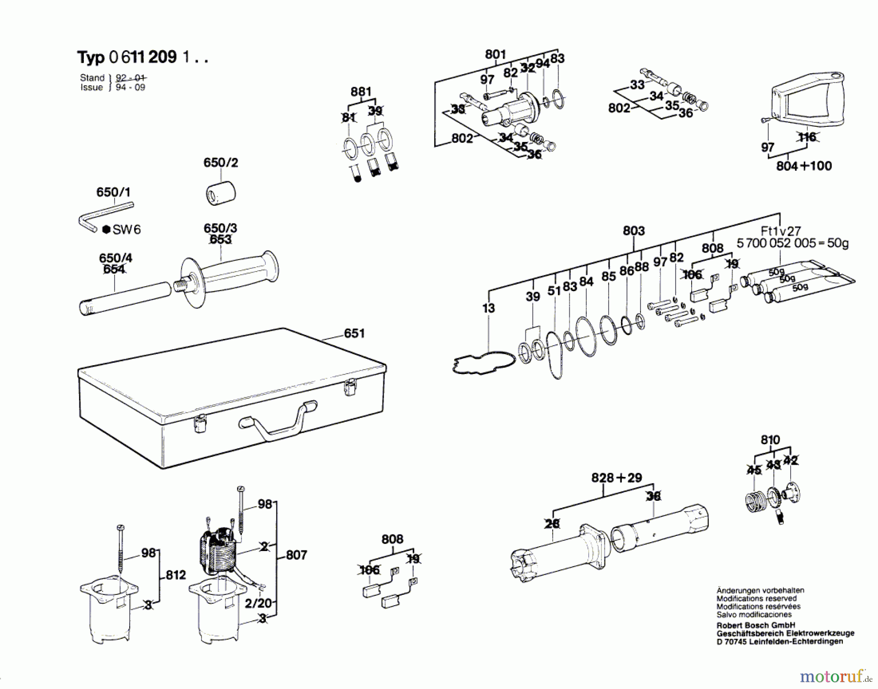  Bosch Werkzeug Bohrhammer UBH 12/50 Seite 2