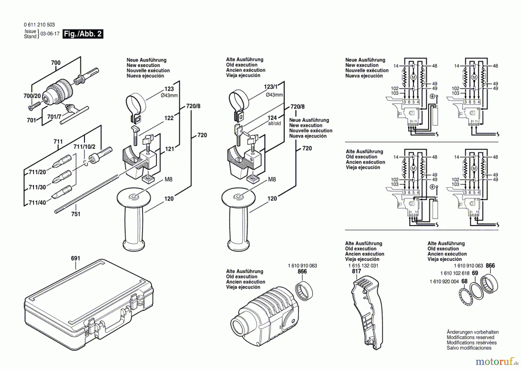  Bosch Werkzeug Bohrhammer UBH 2/20 RLE Seite 2