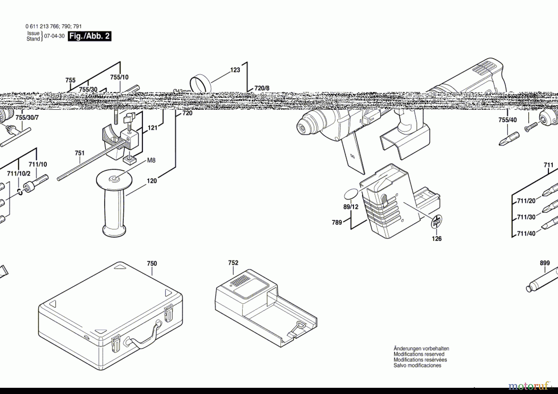  Bosch Akku Werkzeug Gw-Akku-Bohrhammer BRL 524 VE Seite 2