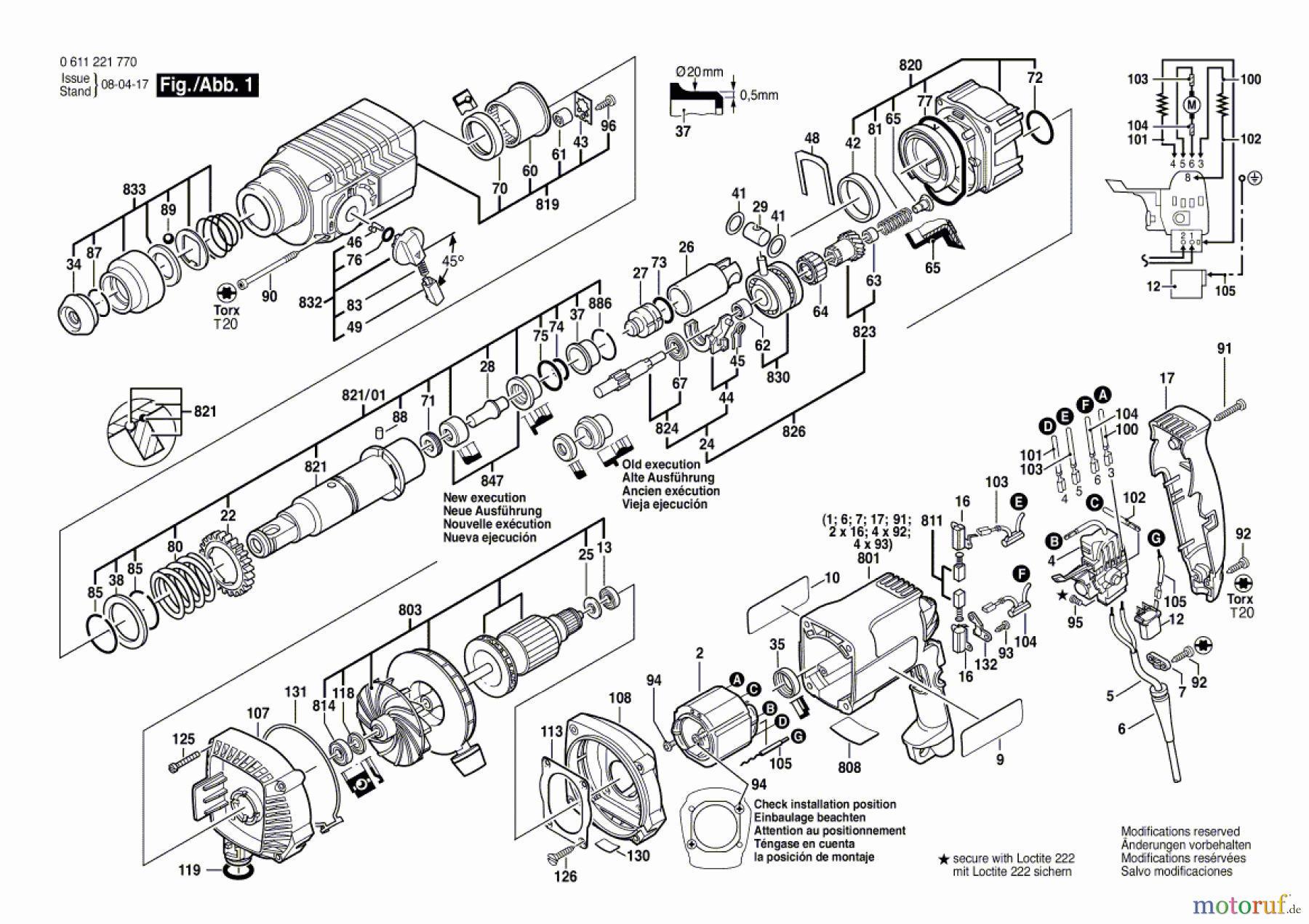  Bosch Werkzeug Gw-Bohrhammer 322 A Seite 1