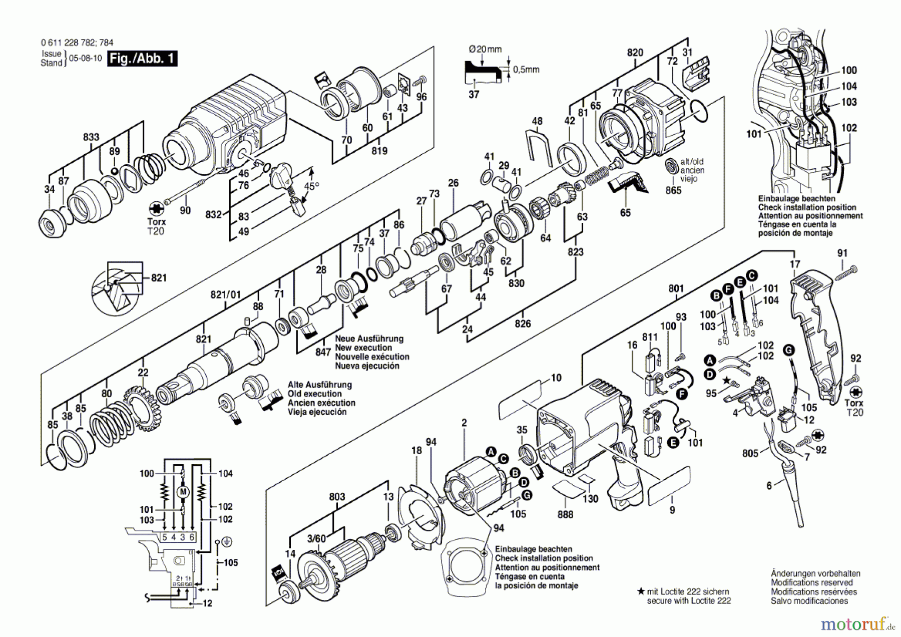  Bosch Werkzeug Bohrhammer BBH 2-24 DSR Seite 1