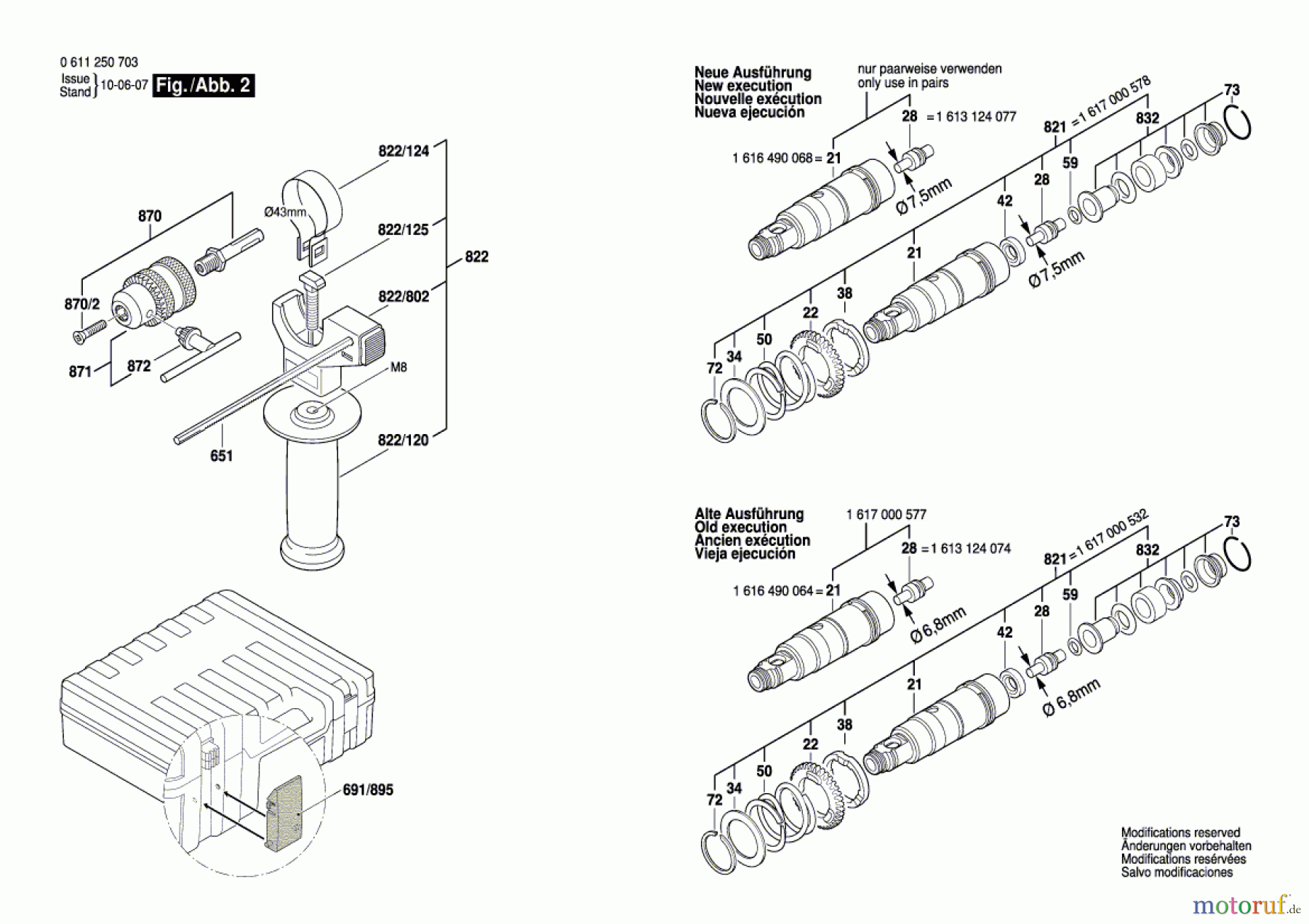  Bosch Werkzeug Bohrhammer GBH 2-22 RE Seite 2