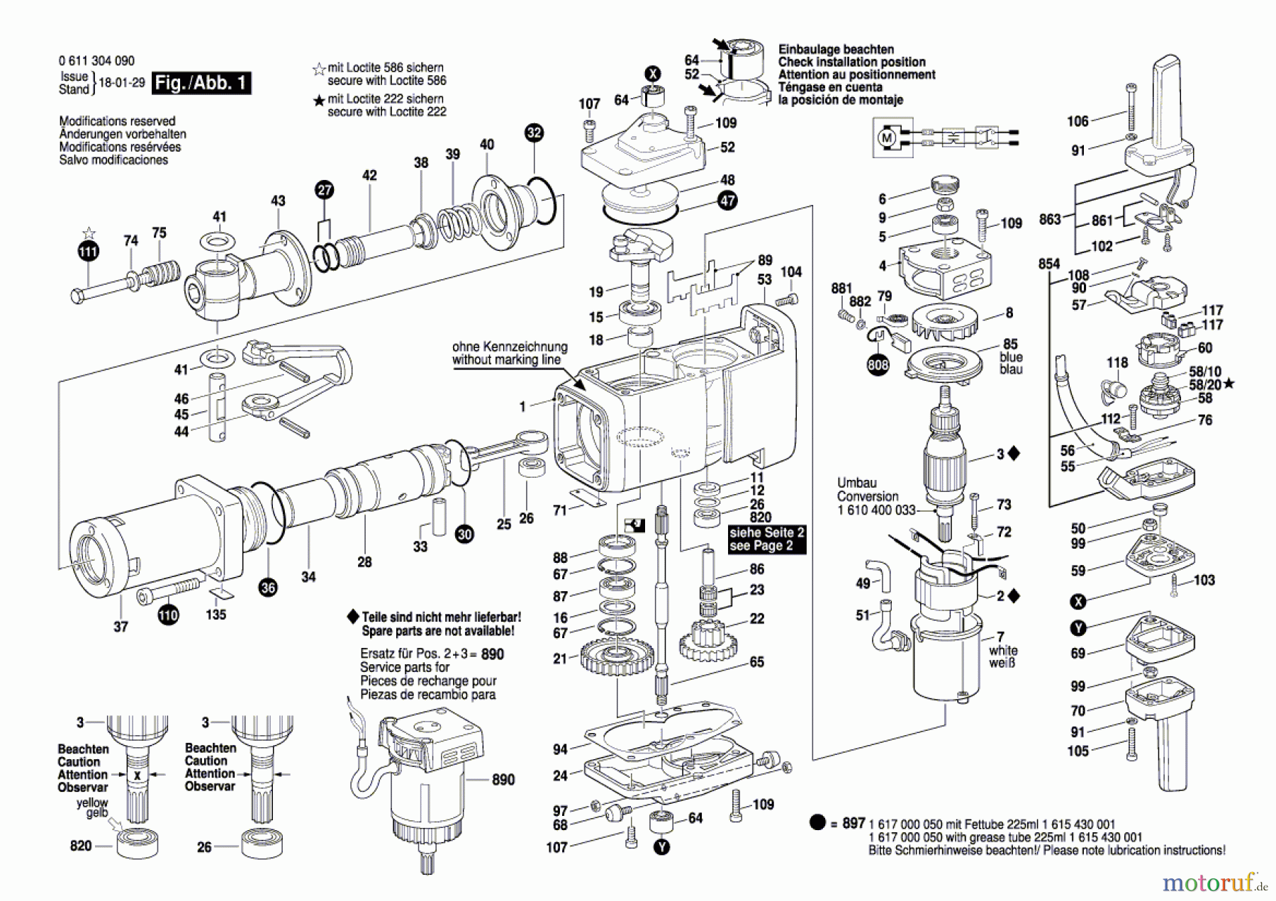  Bosch Werkzeug Schlaghammer USH 27 Seite 1