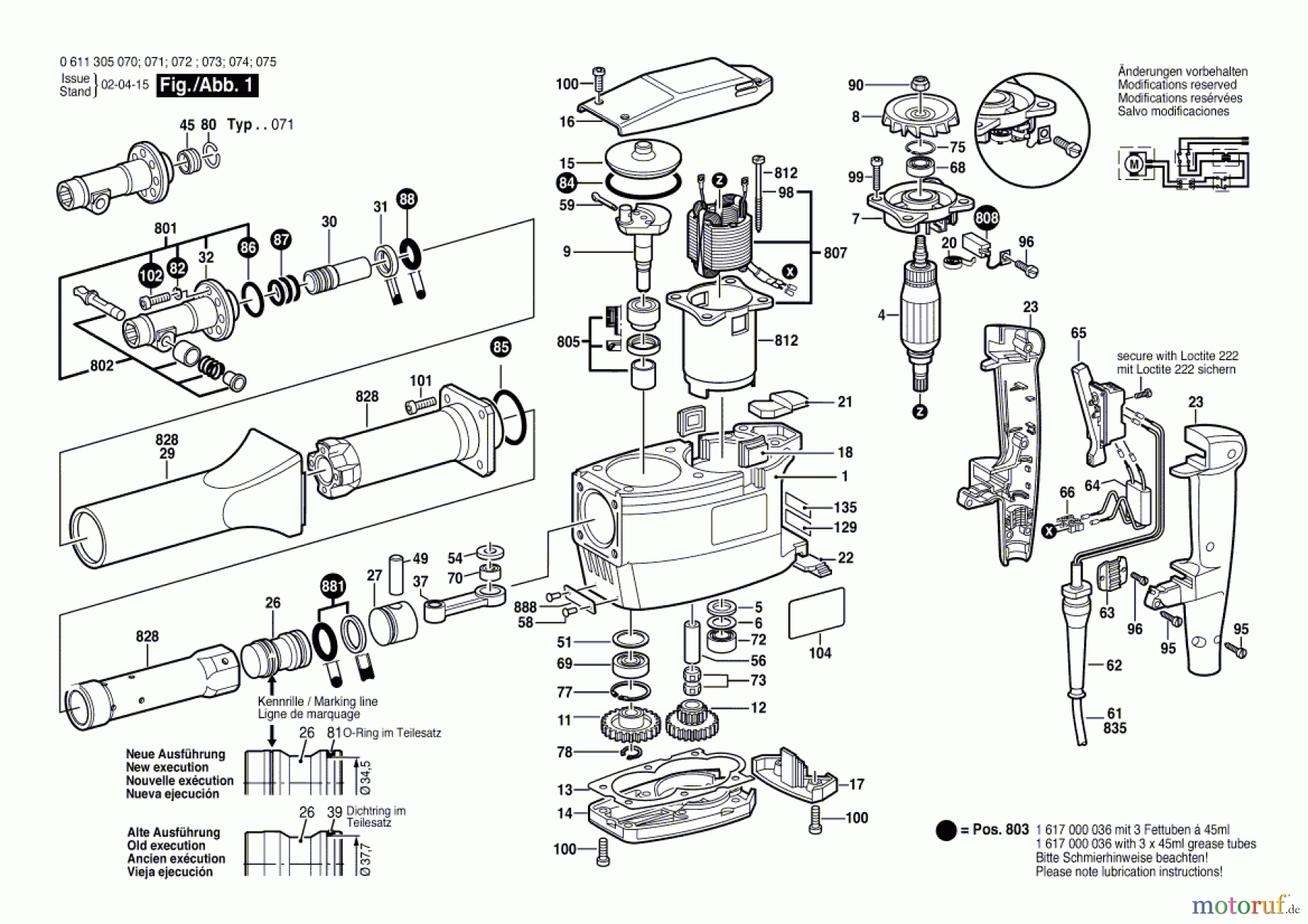  Bosch Werkzeug Schlaghammer 400 S Seite 1