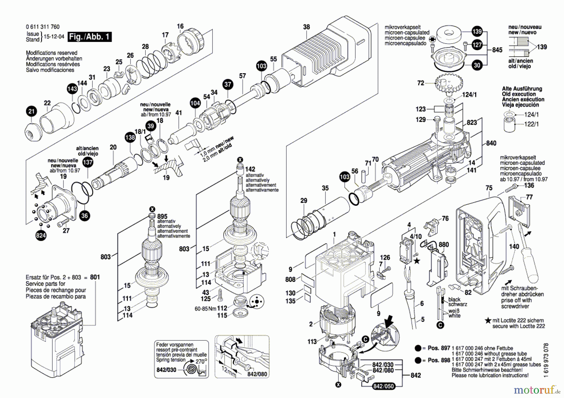  Bosch Werkzeug Schlaghammer MH 10 E Seite 1