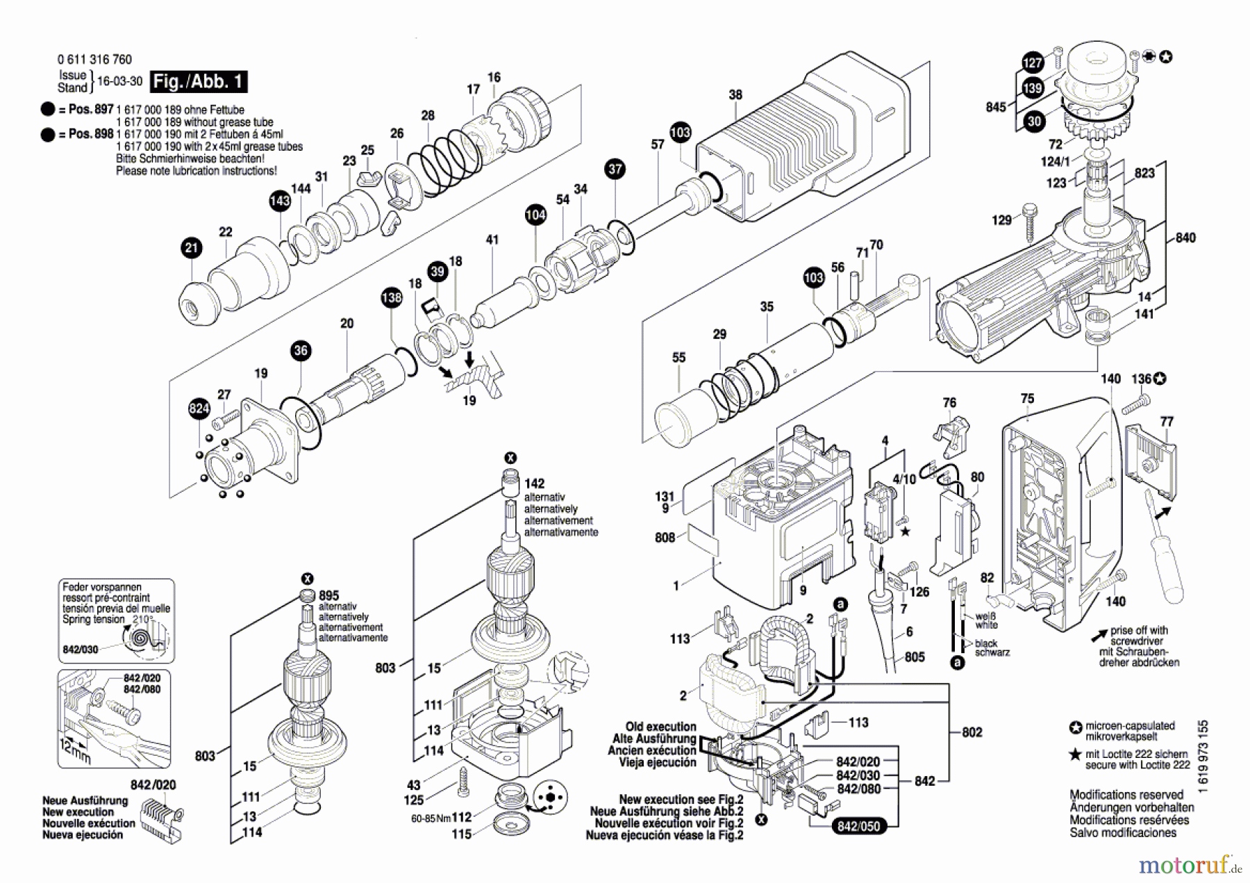  Bosch Werkzeug Schlaghammer MH 10-SE Seite 1