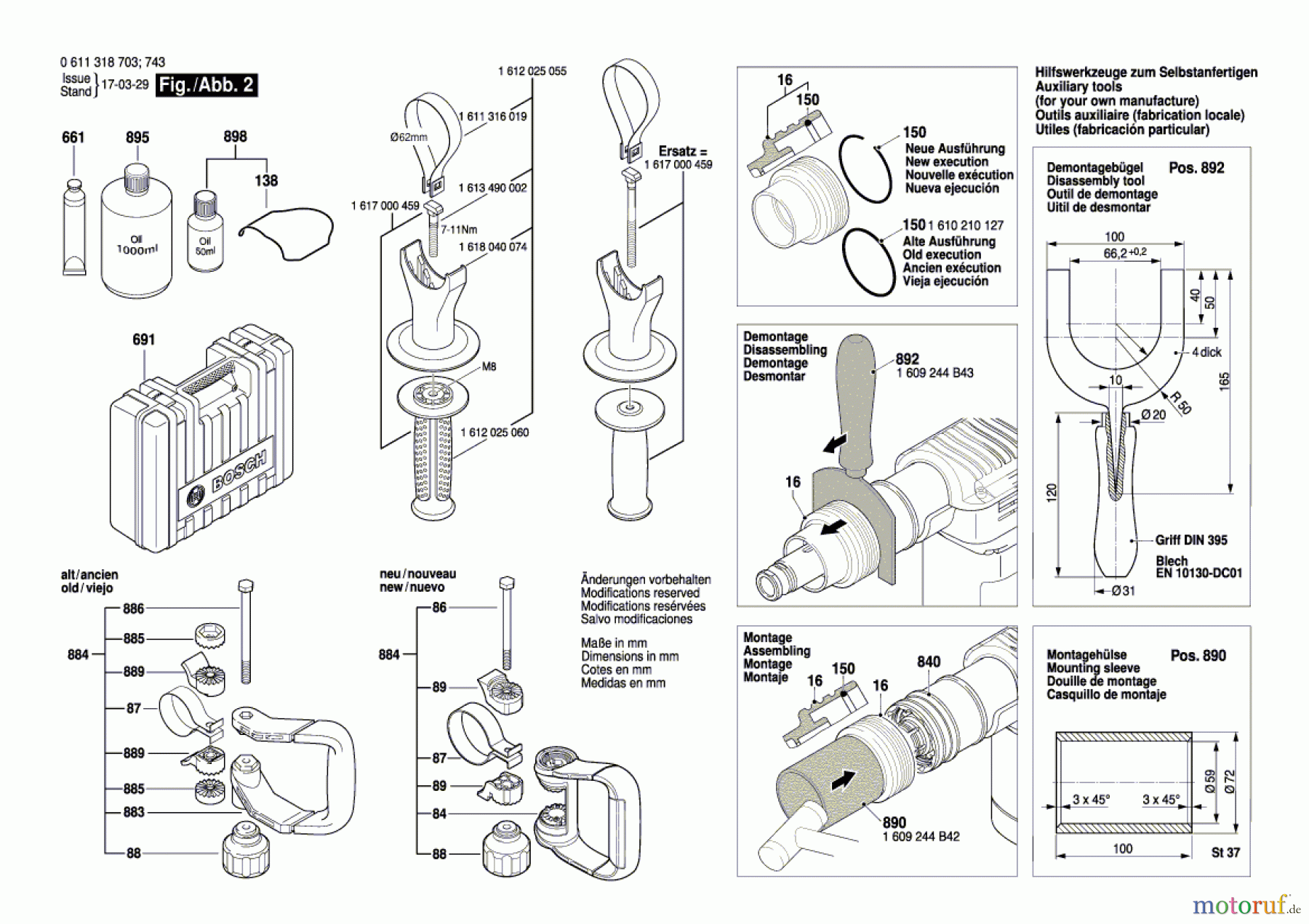  Bosch Werkzeug Schlaghammer GSH 5 E Seite 2