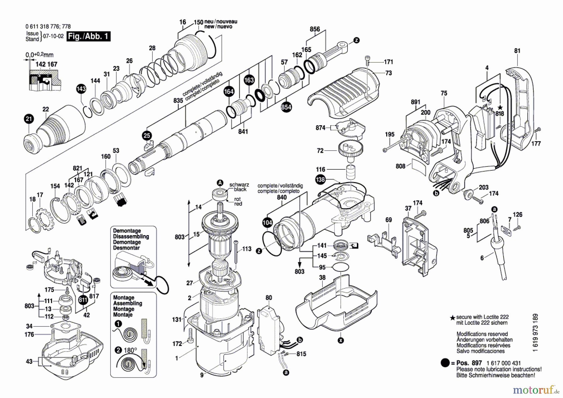  Bosch Werkzeug Schlaghammer DD 662 Seite 1