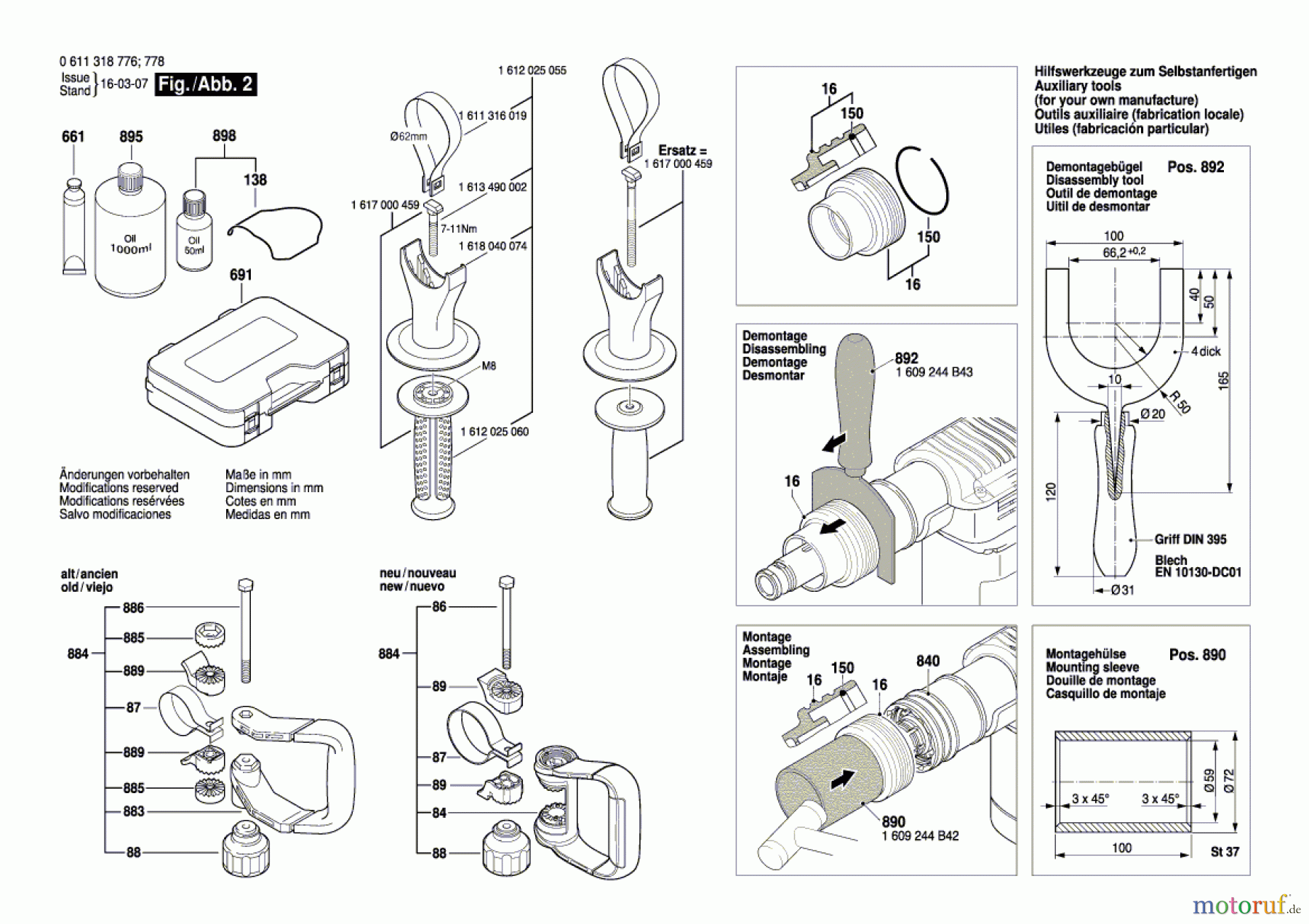 Bosch Werkzeug Schlaghammer DD 662 Seite 2