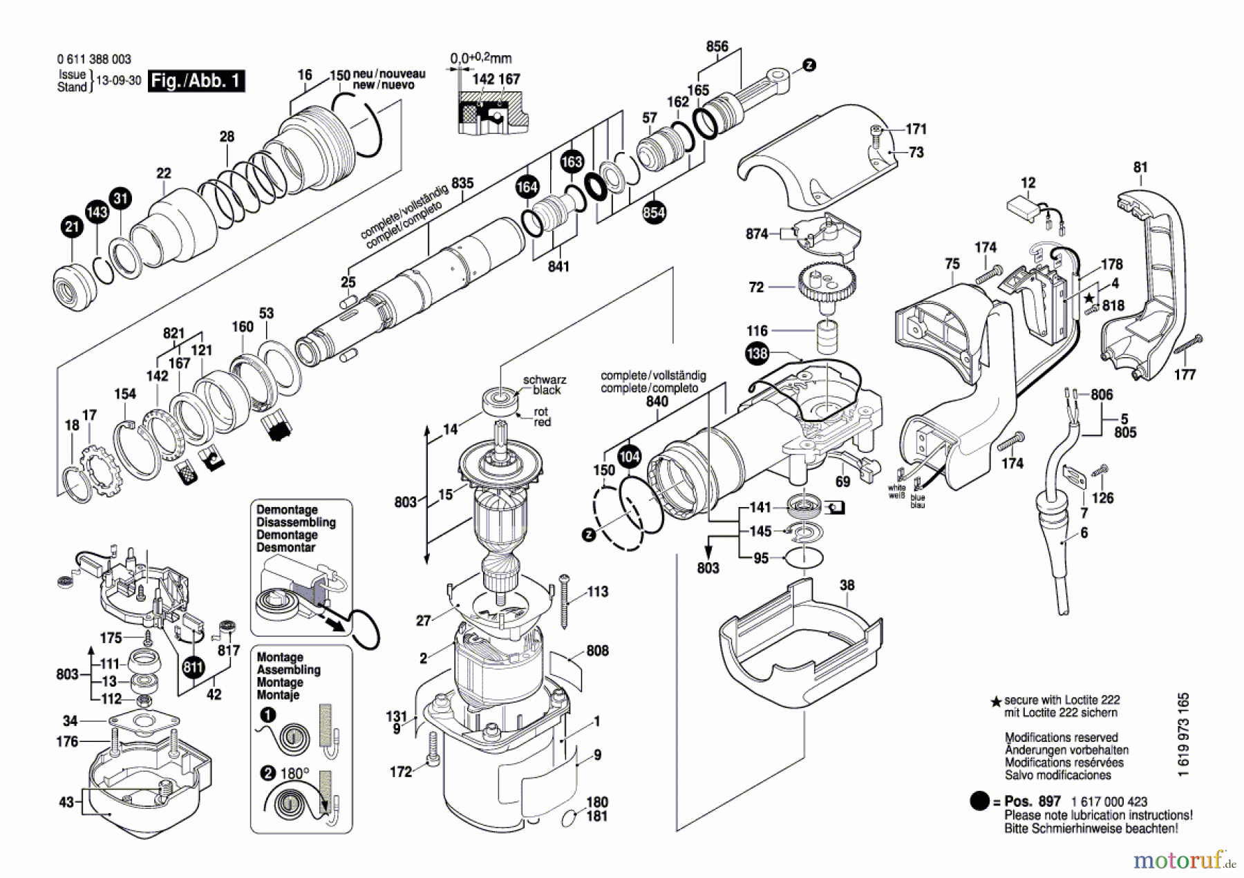  Bosch Werkzeug Schlaghammer GSH 500 Seite 1