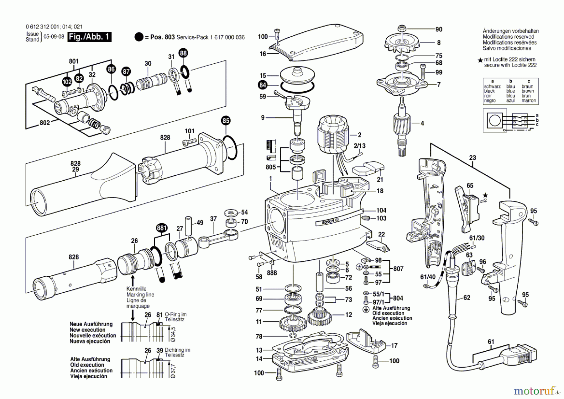  Bosch Werkzeug Schlaghammer HSH 10 Seite 1