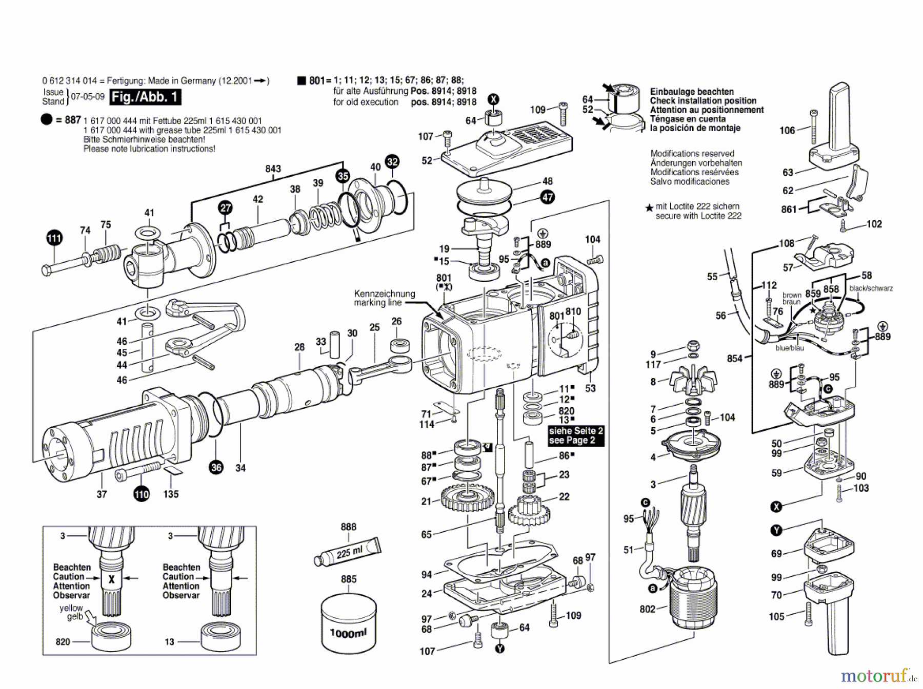  Bosch Werkzeug Aufbruchhammer HSH 28 Seite 1