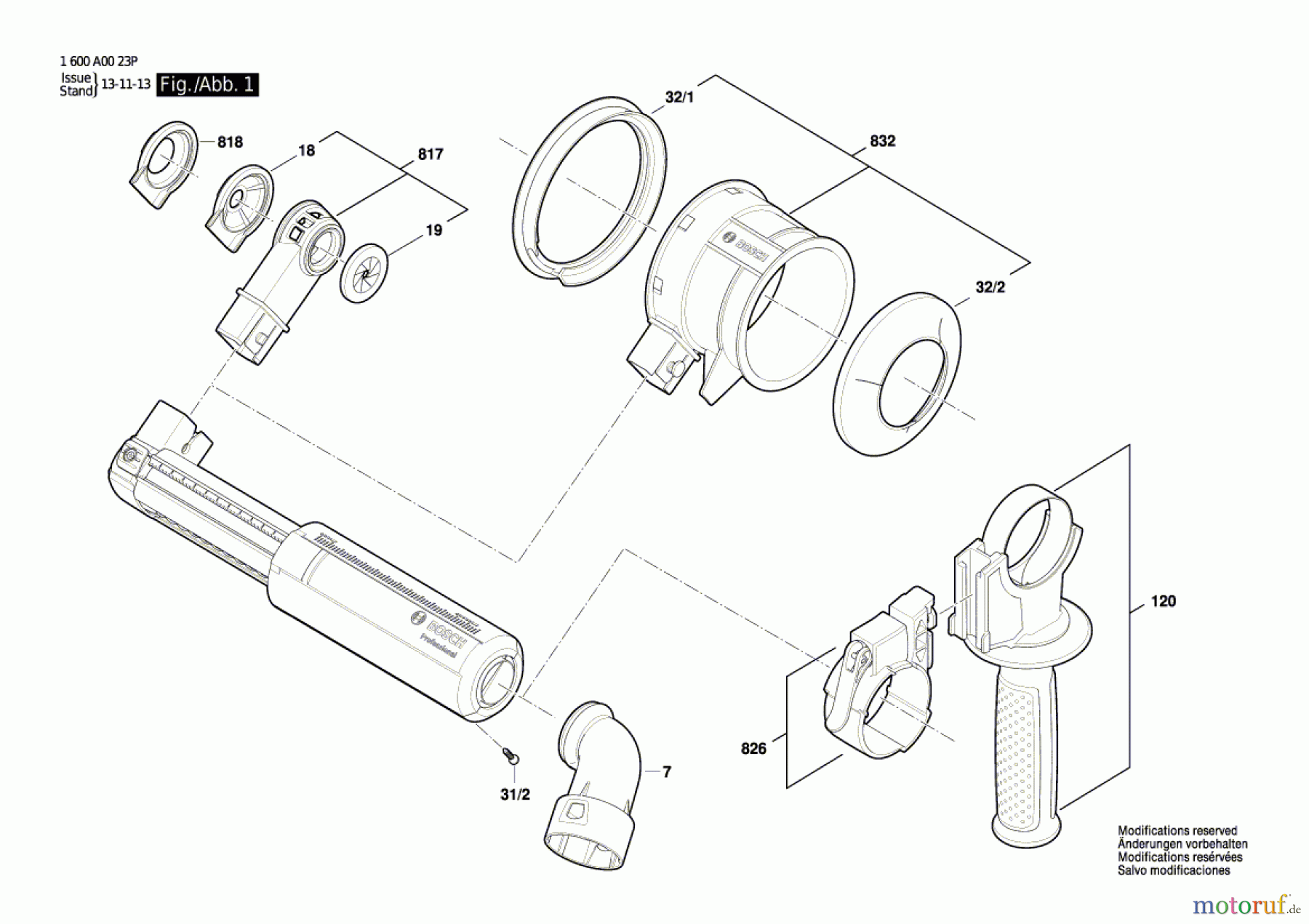  Bosch Werkzeug Staubabsaugung HDC100 Seite 1